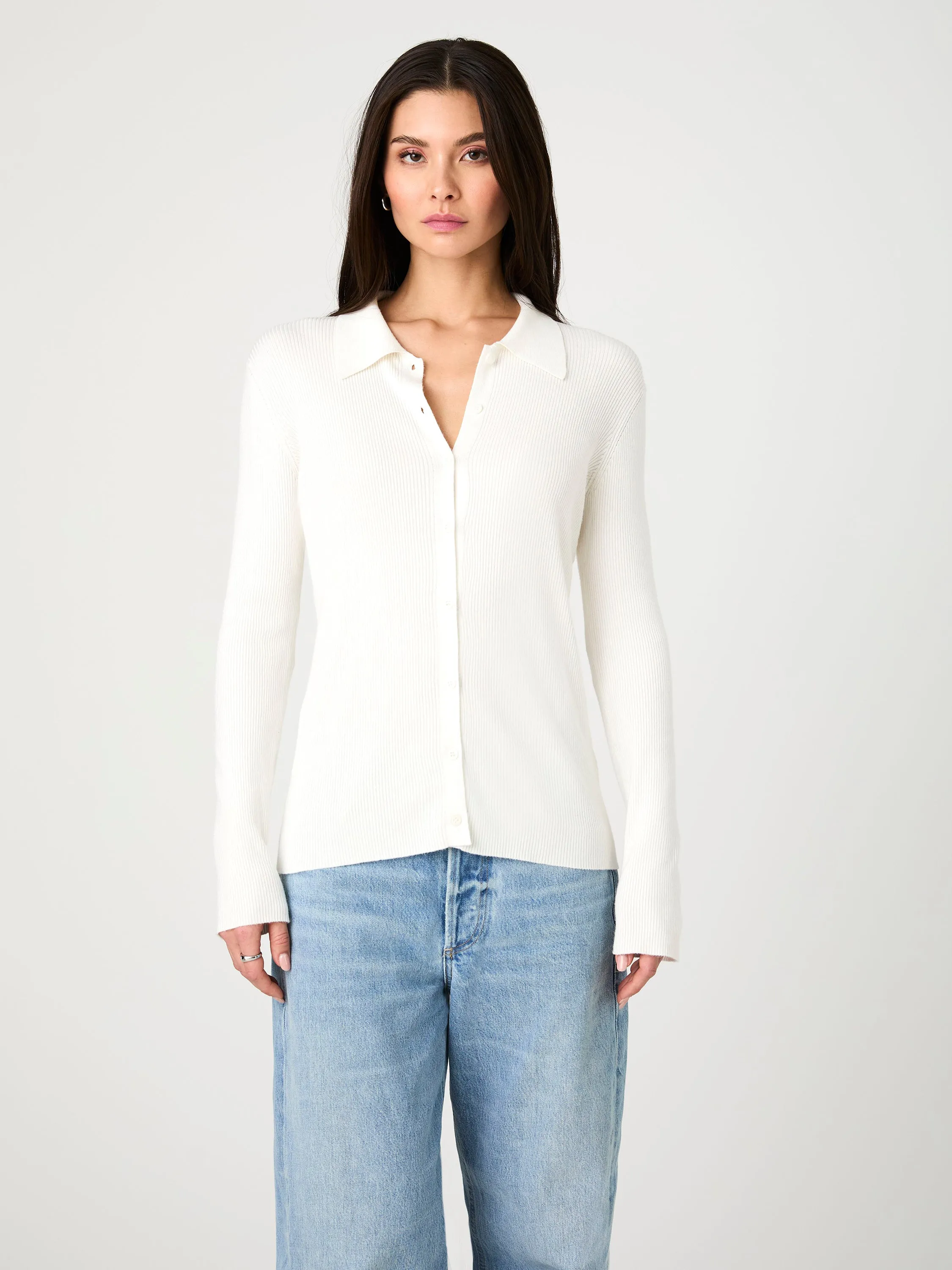 Nadina Collared Knit Top sold by French Connection