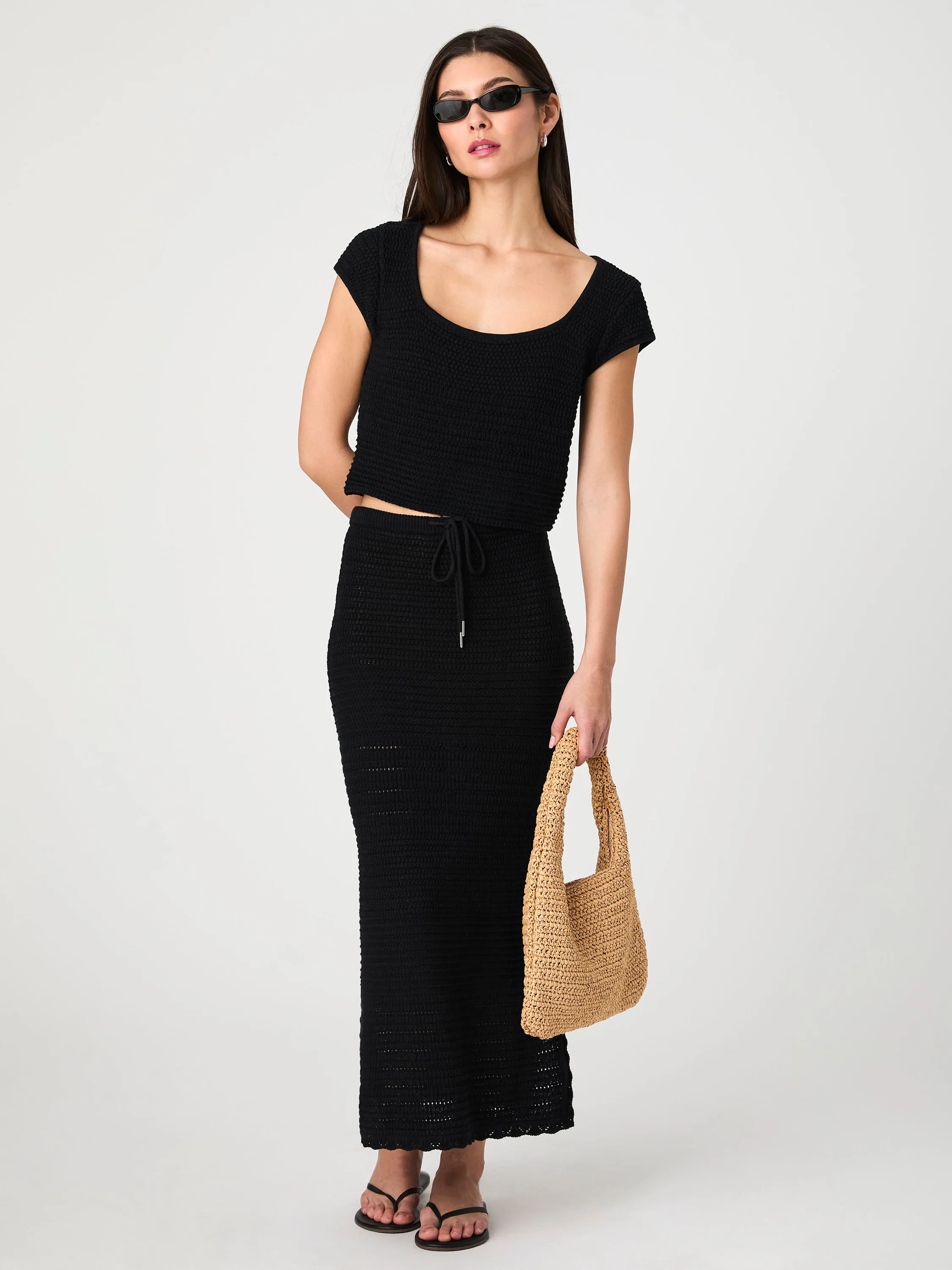 Nellis Cotton Crochet Top sold by French Connection product image thumbnail 4