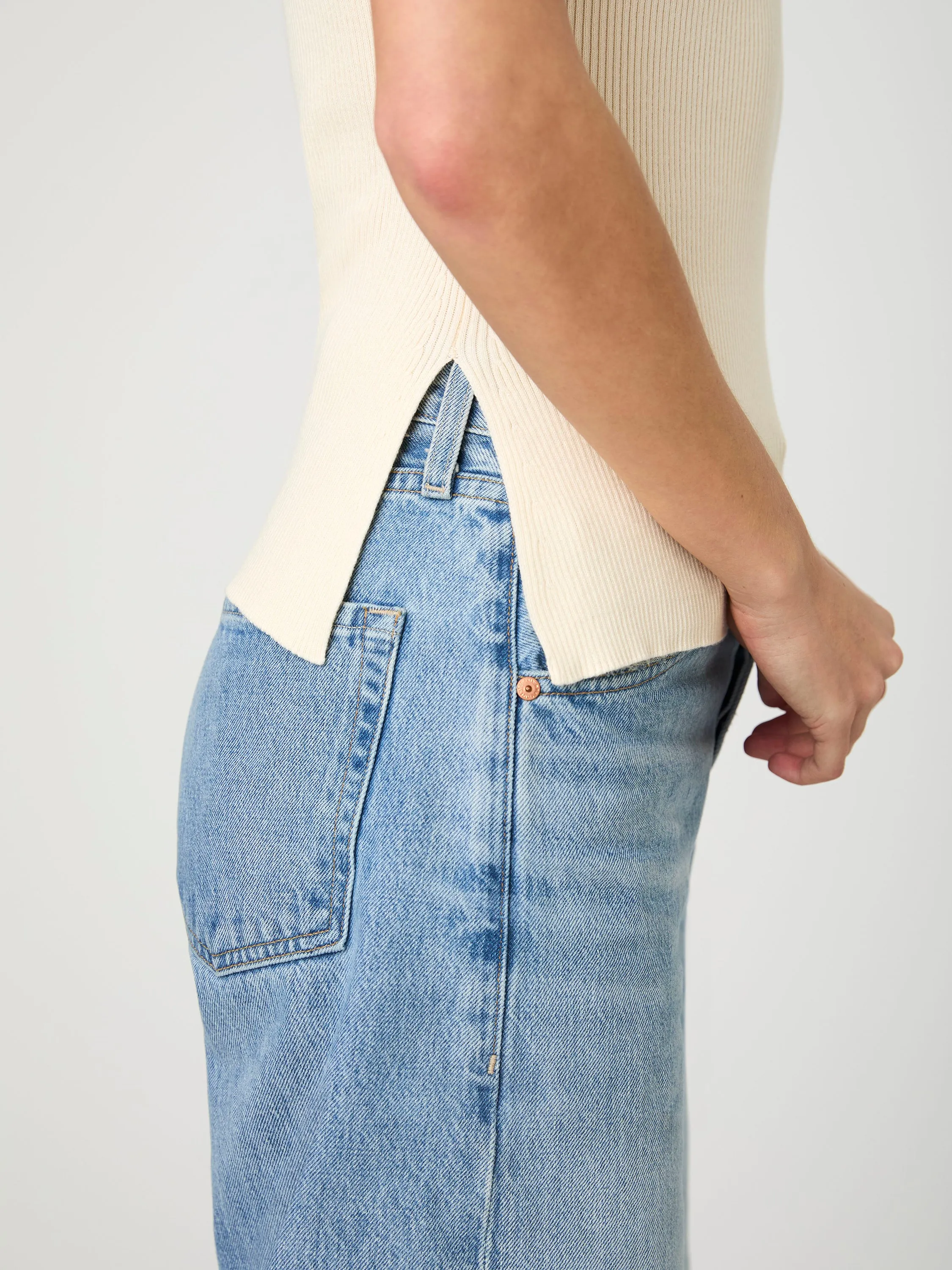 Mozza Rib Tank Top sold by French Connection product image thumbnail 2