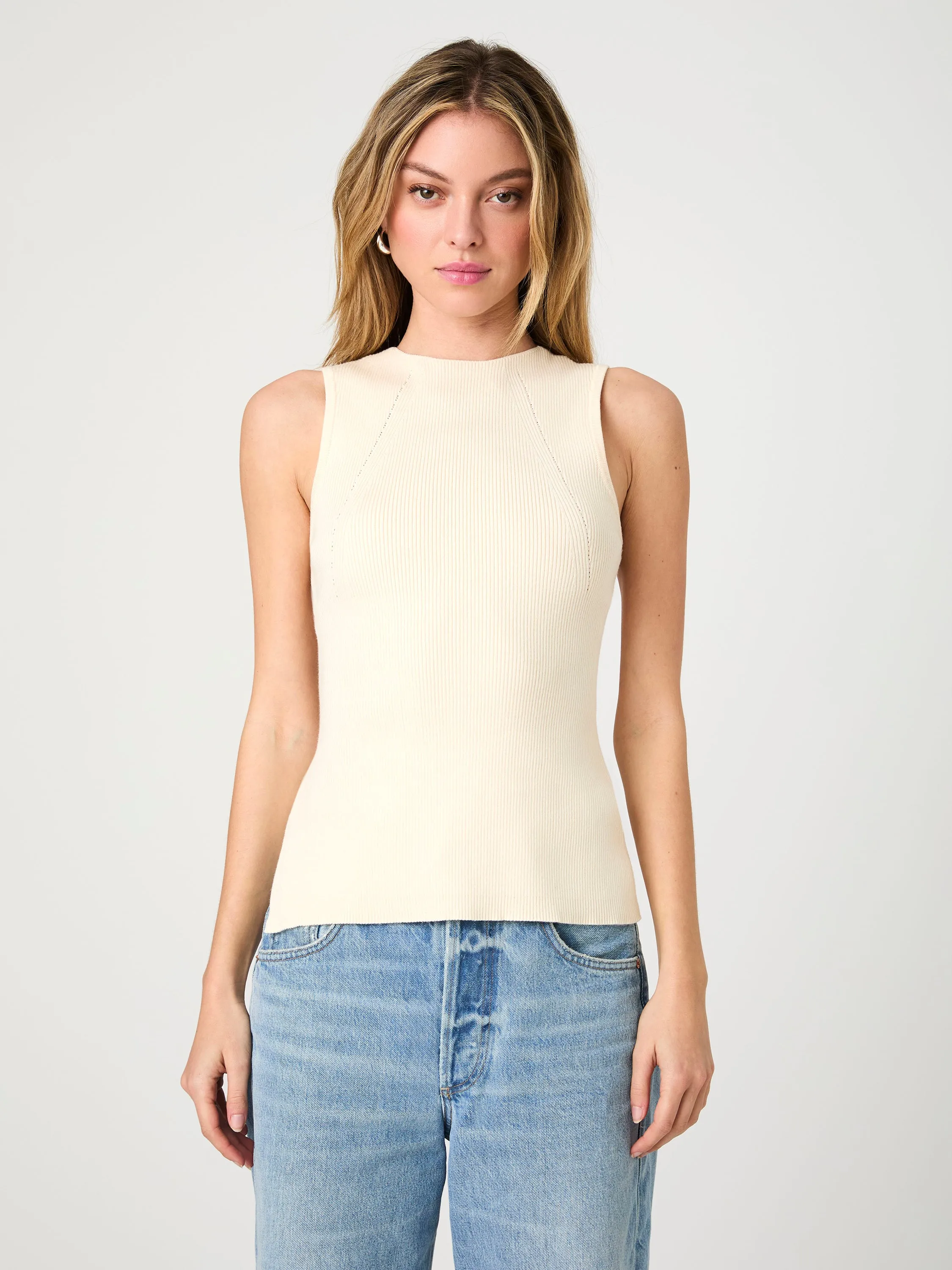 Mozza Rib Tank Top sold by French Connection product image thumbnail 4
