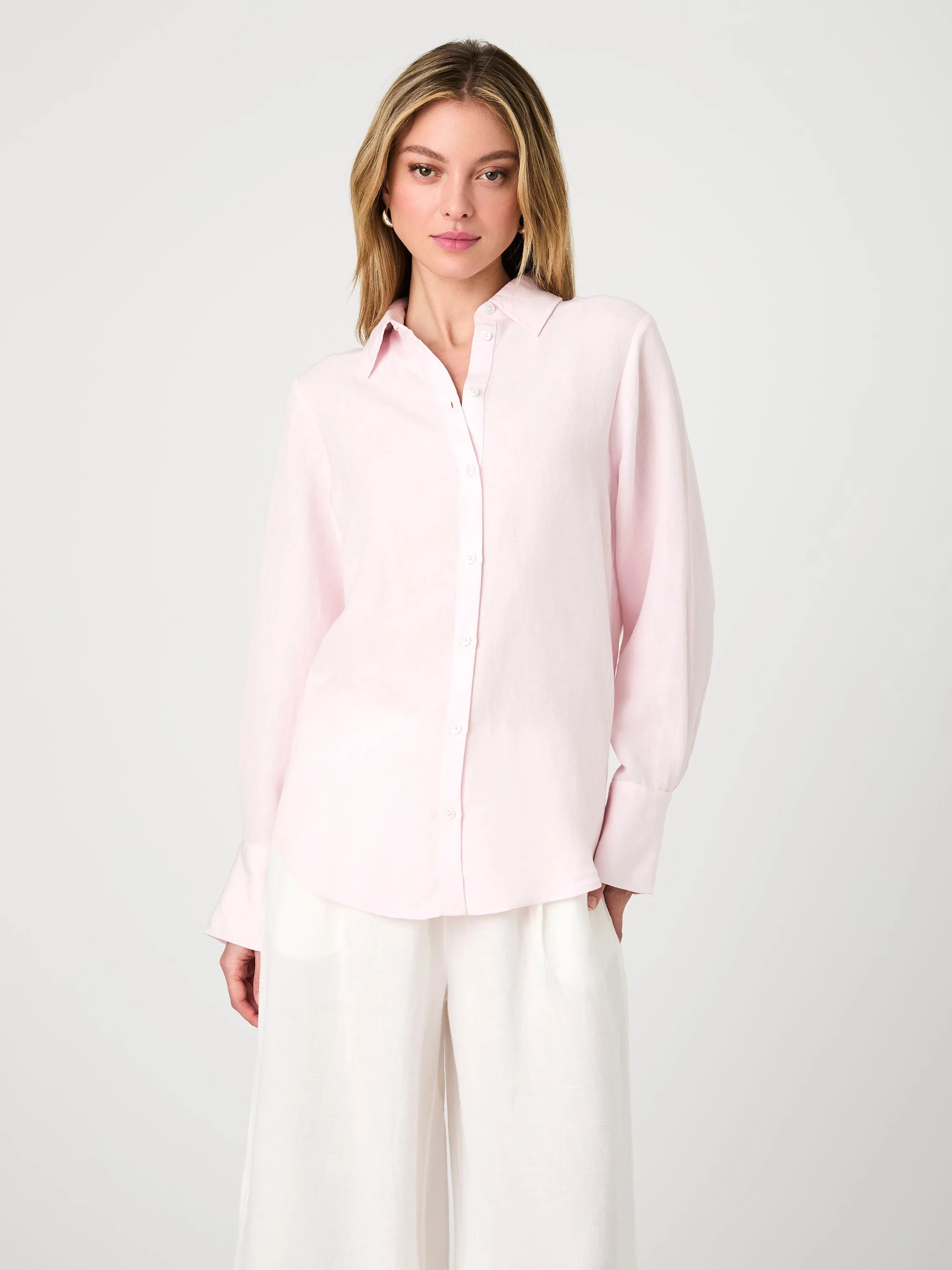 Birdie Linen Oversized Shirt sold by French Connection