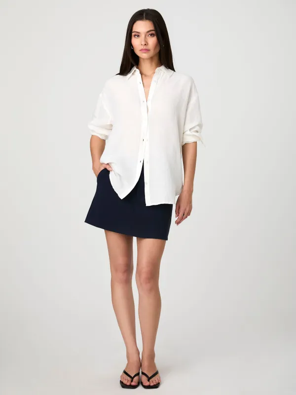 Birdie Linen Oversized Shirt sold by French Connection