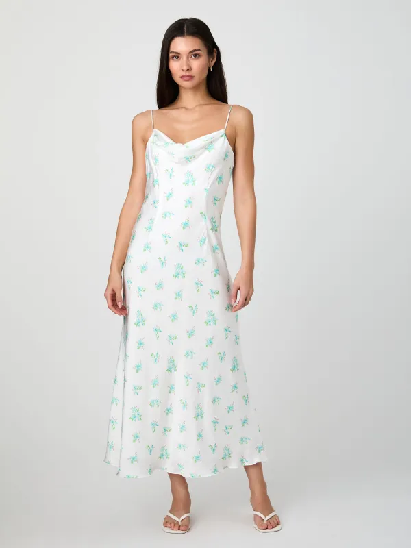 Anna Fleur Satin Cowl Midi Dress sold by French Connection