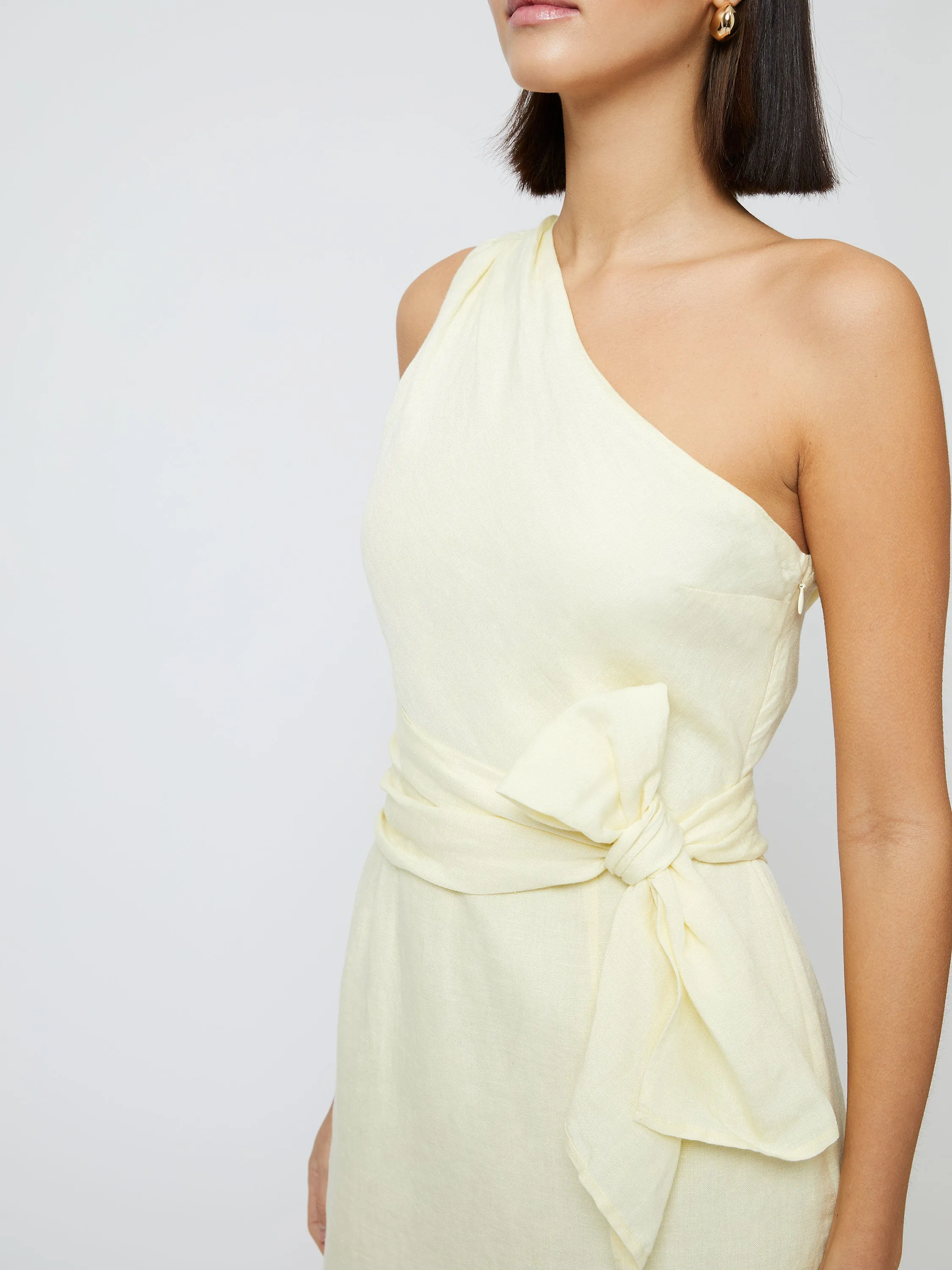 Birdie Linen One Shoulder Dress sold by French Connection product image thumbnail 2