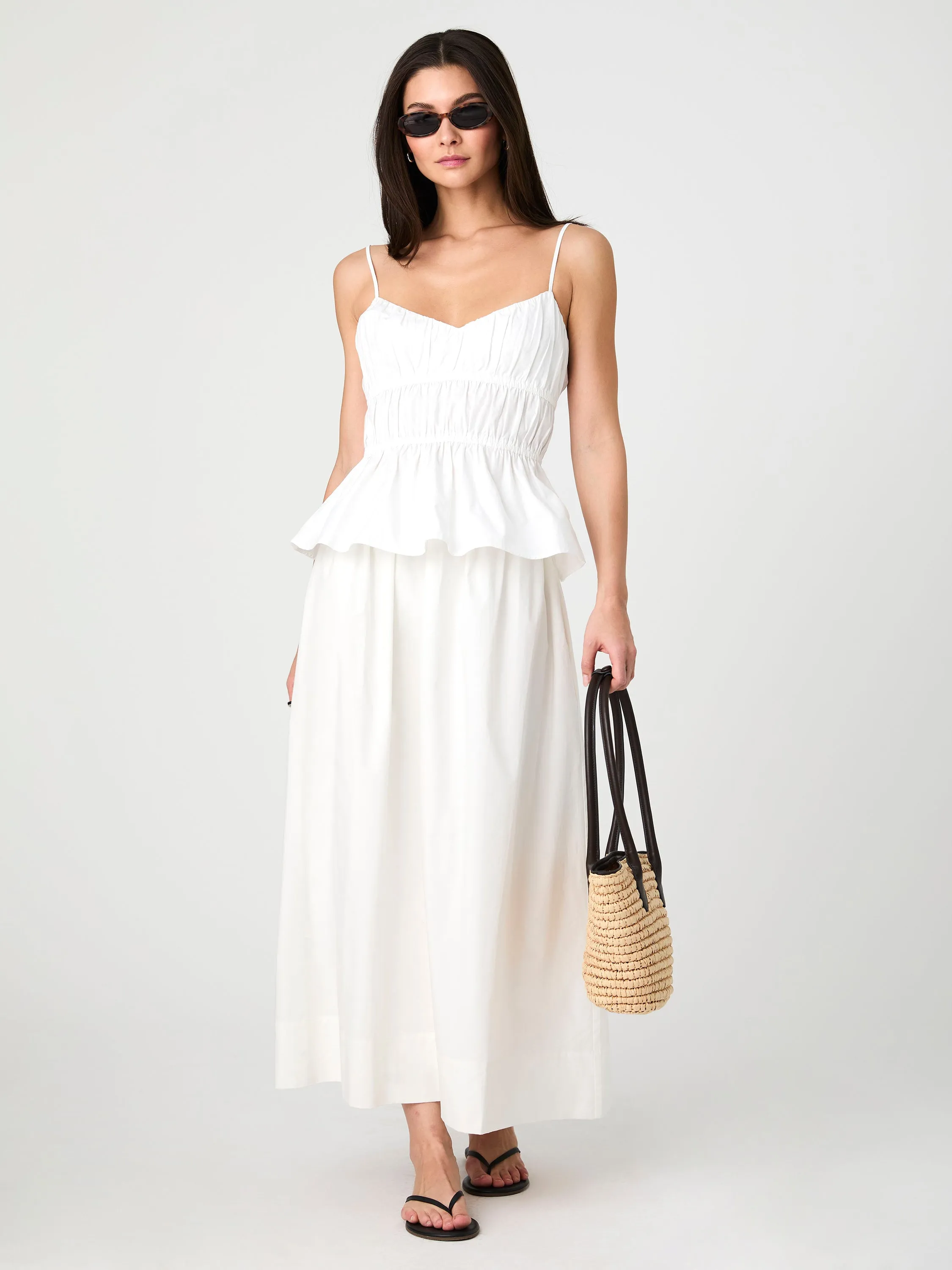 Poplin Strappy Peplum Top sold by French Connection product image thumbnail 3