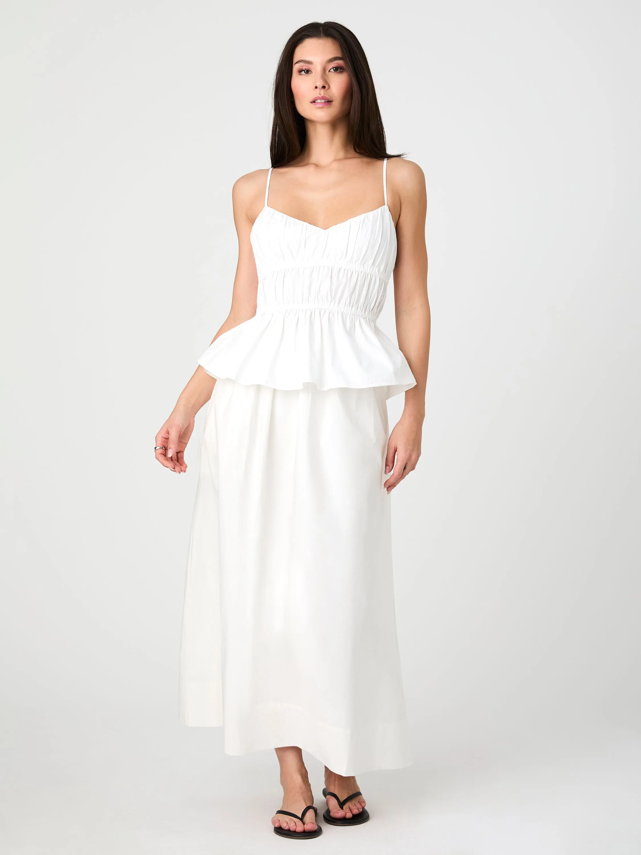 Poplin Strappy Peplum Top sold by French Connection product image thumbnail 4