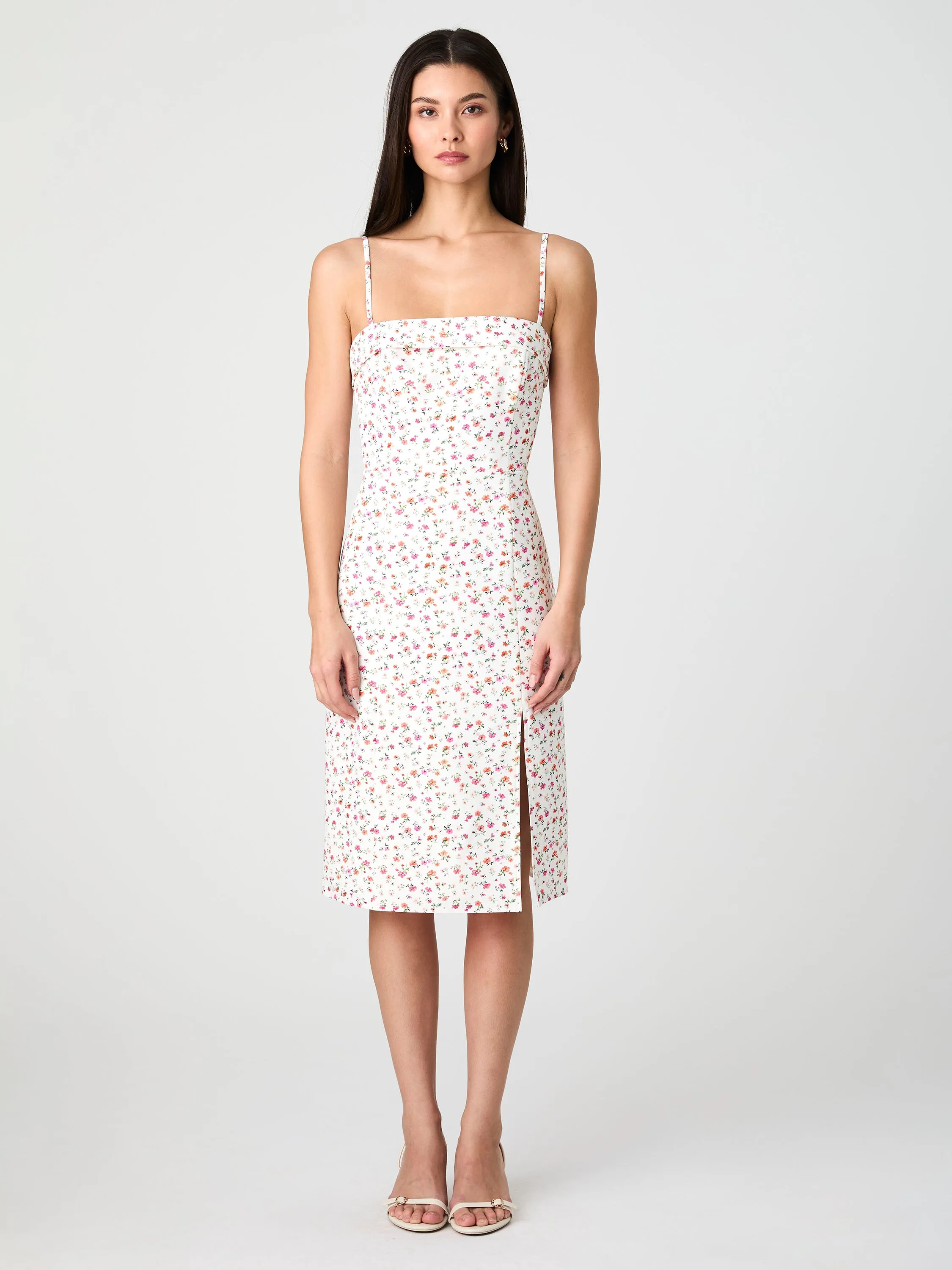 Echo Crepe Strappy Midi Dress sold by French Connection product image thumbnail 3