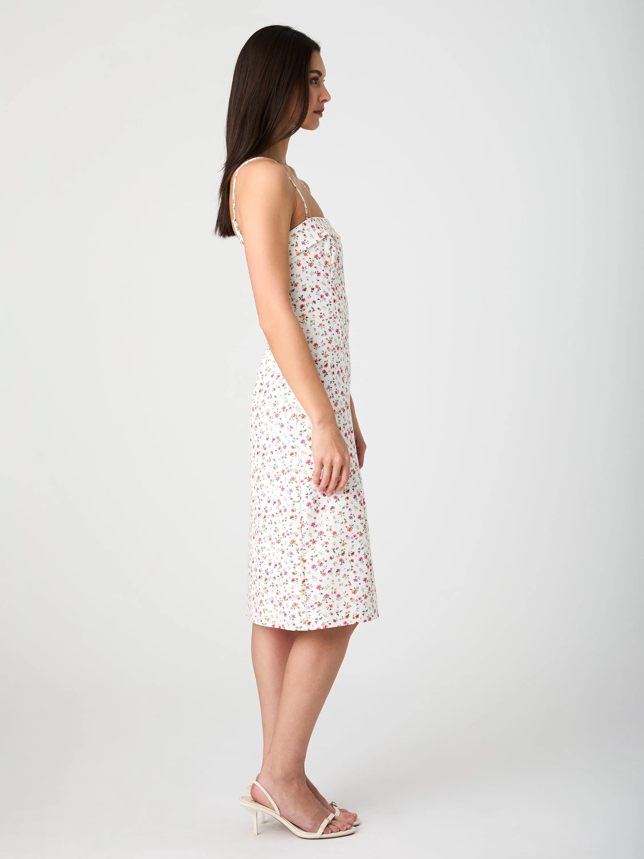 Echo Crepe Strappy Midi Dress sold by French Connection product image thumbnail 4