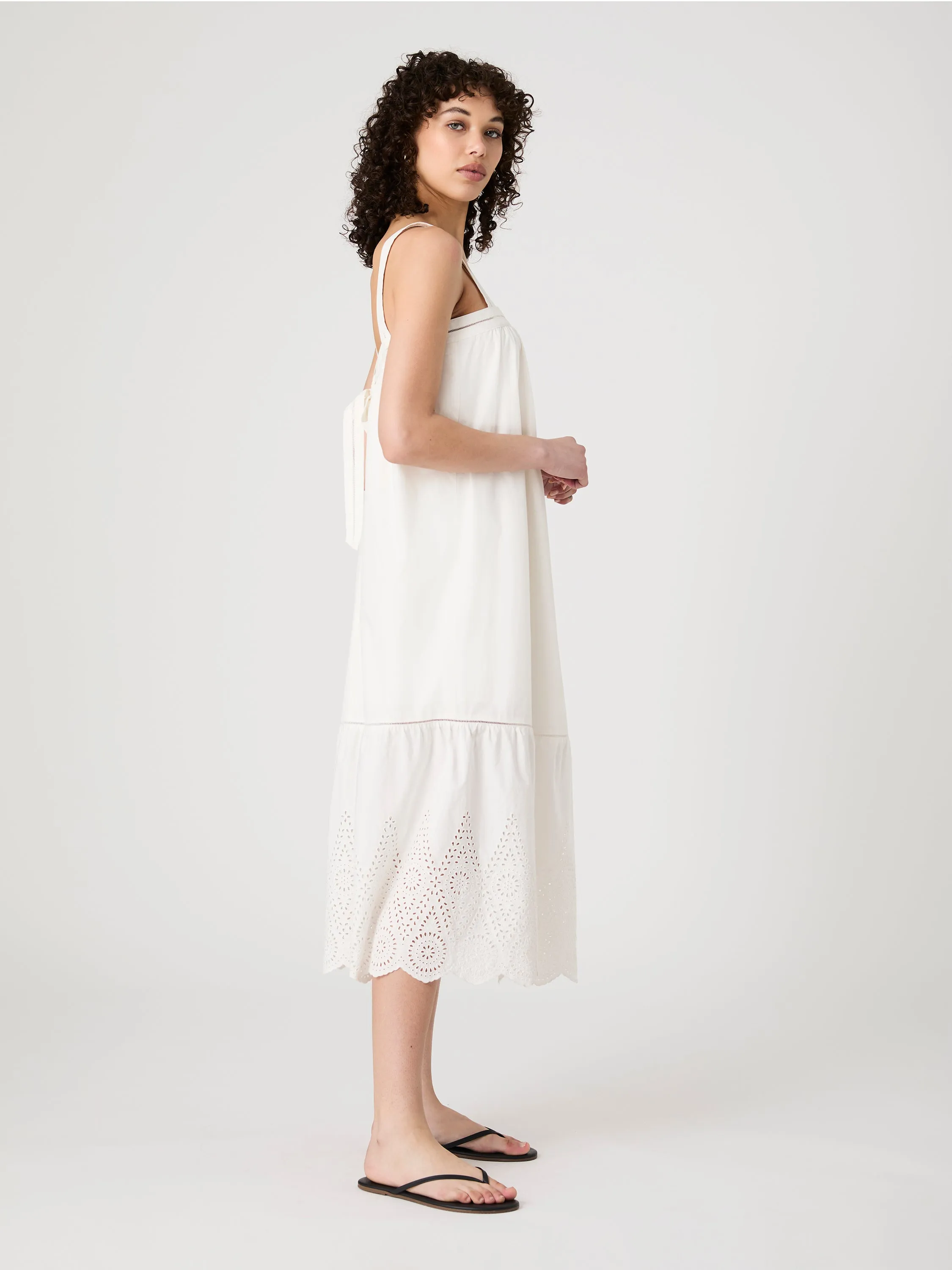 Cotton Square Neck Midi Dress sold by French Connection product image thumbnail 5