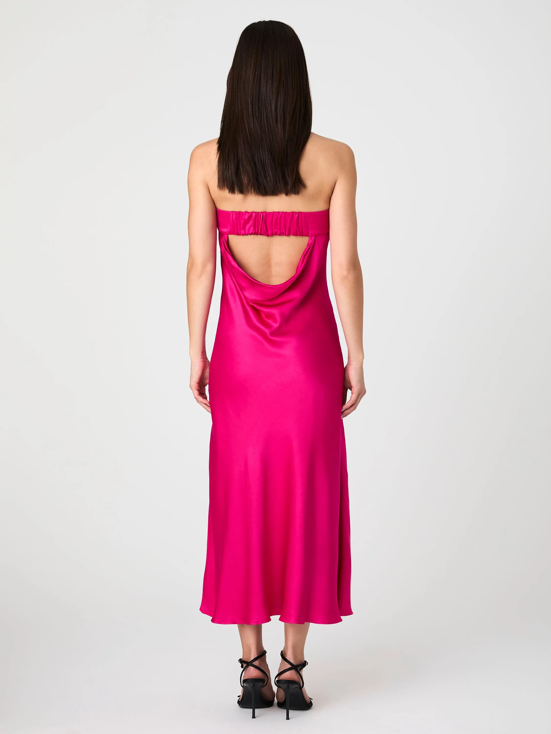 Strapless Cowl Back Midi Dress sold by French Connection product image thumbnail 5