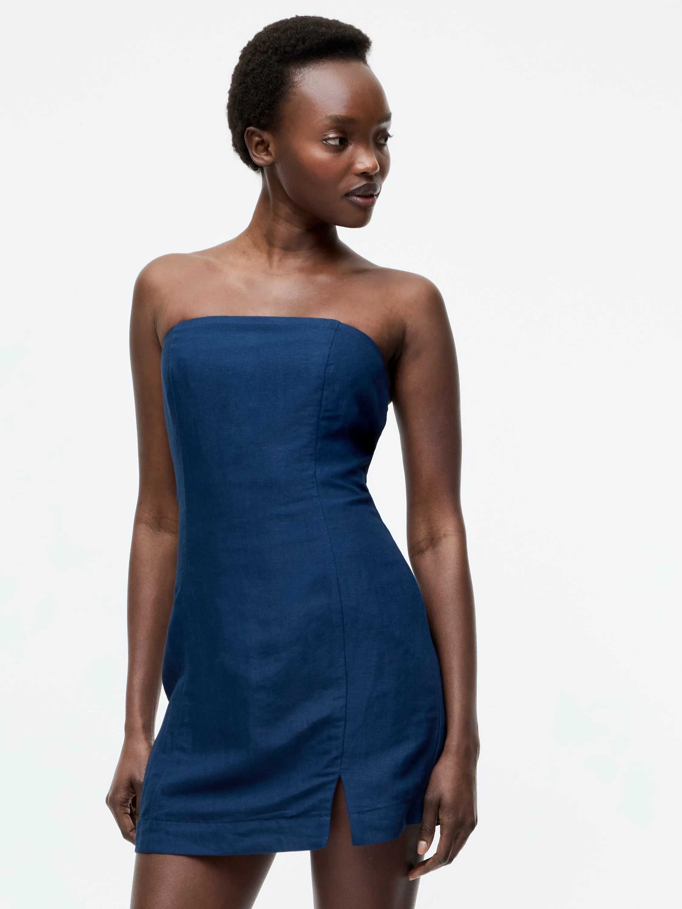 Birdie Linen Strapless Mini Dress sold by French Connection product image thumbnail 3