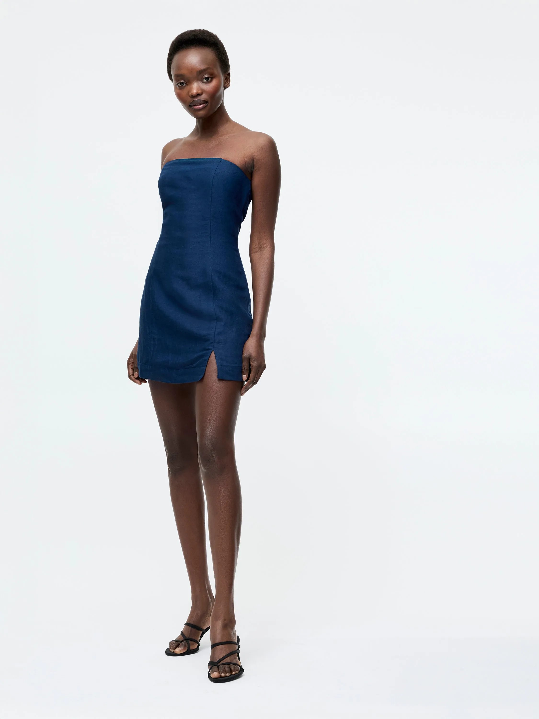 Birdie Linen Strapless Mini Dress sold by French Connection product image thumbnail 5