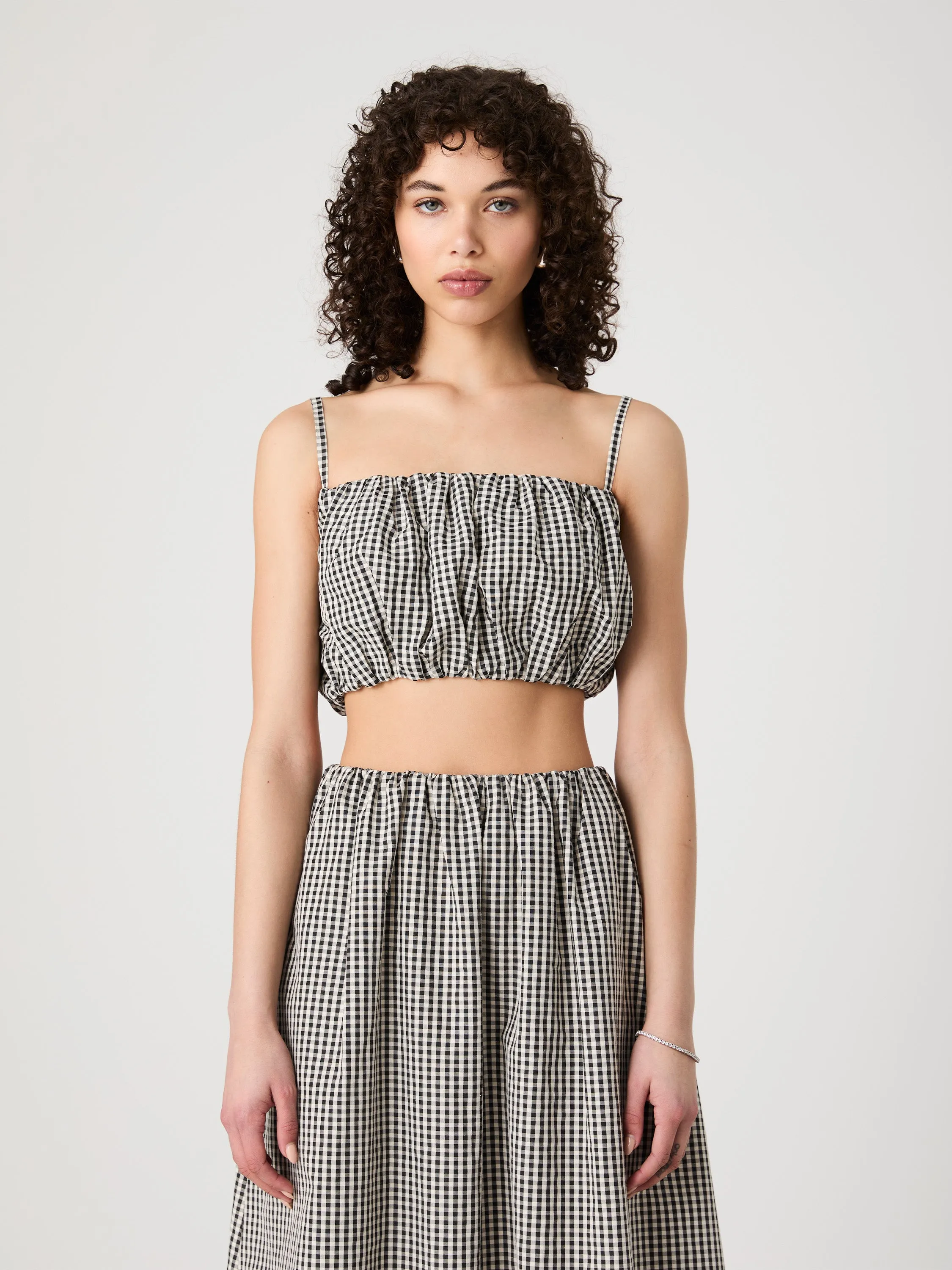 Gingham Crop Top sold by French Connection product image thumbnail 3