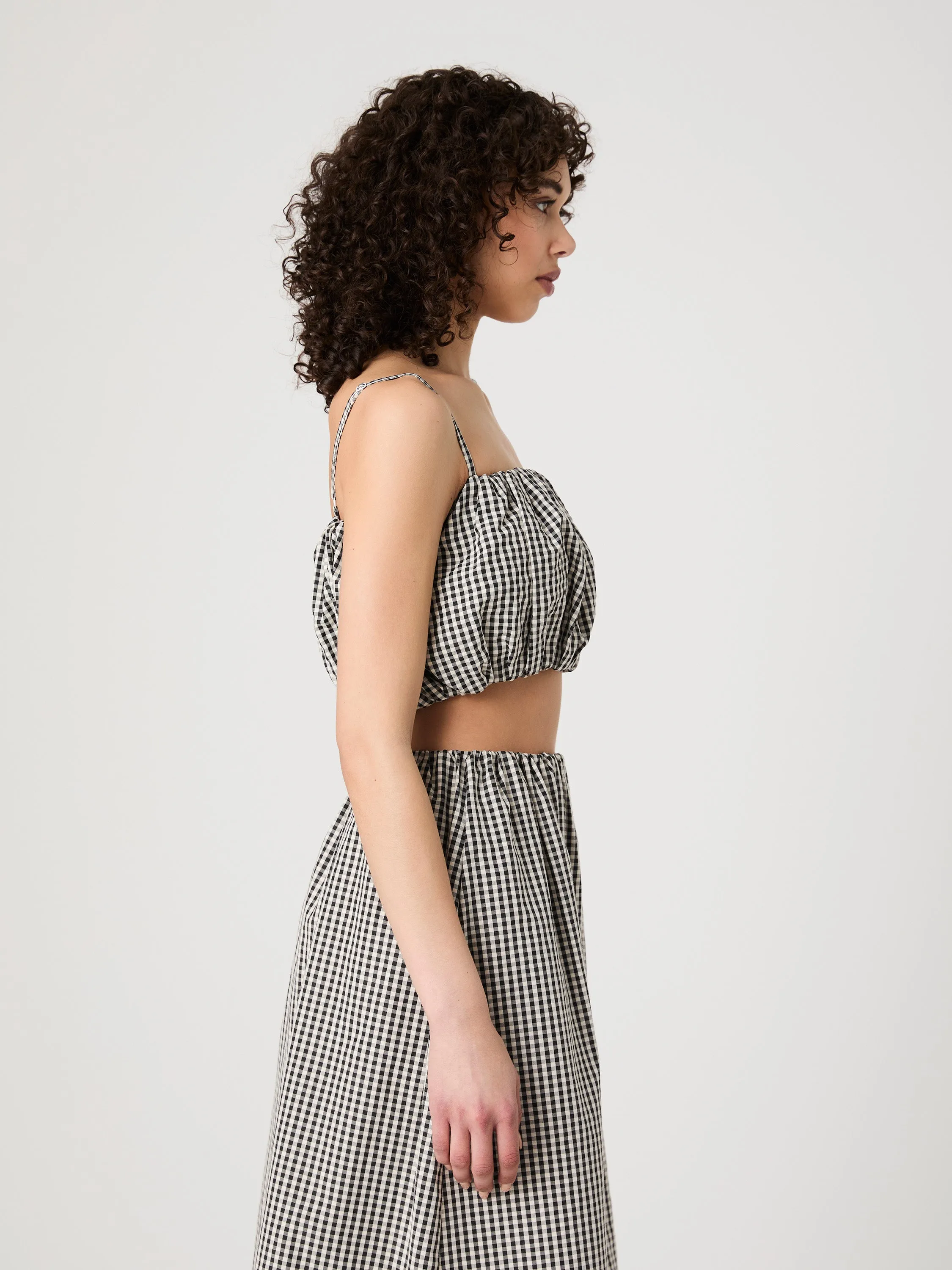 Gingham Crop Top sold by French Connection product image thumbnail 4