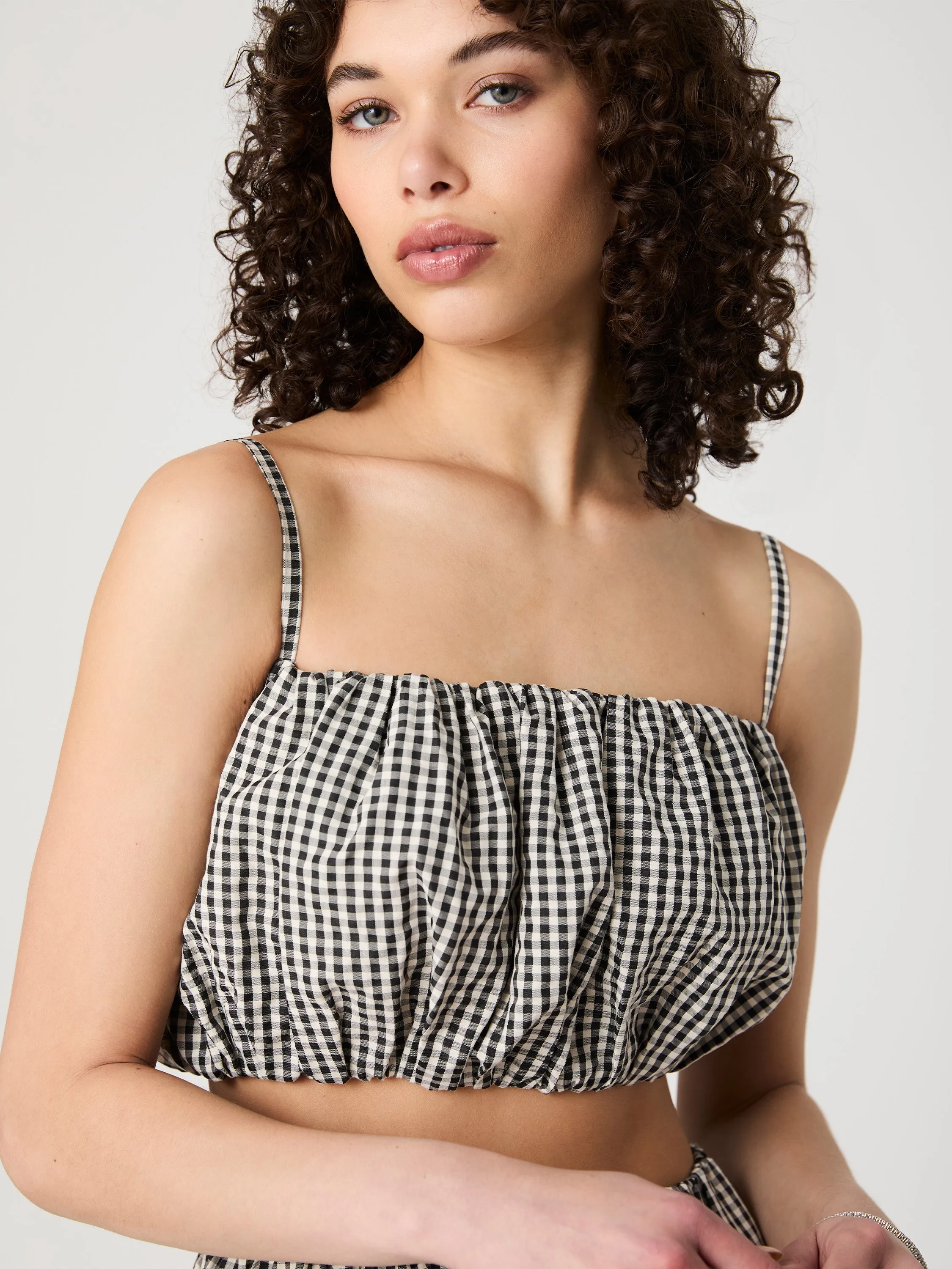 Gingham Crop Top sold by French Connection