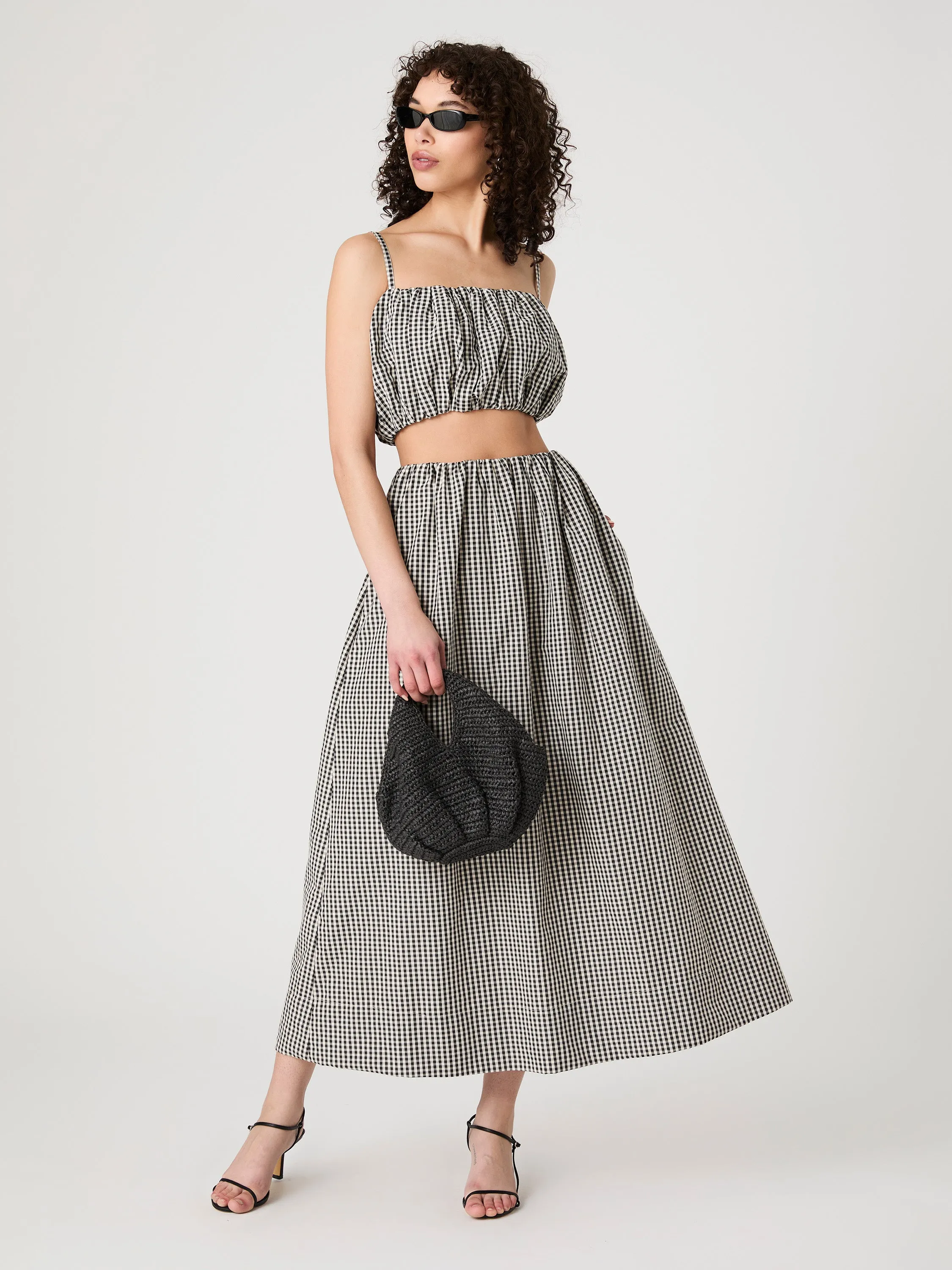 Gingham Crop Top sold by French Connection product image thumbnail 2