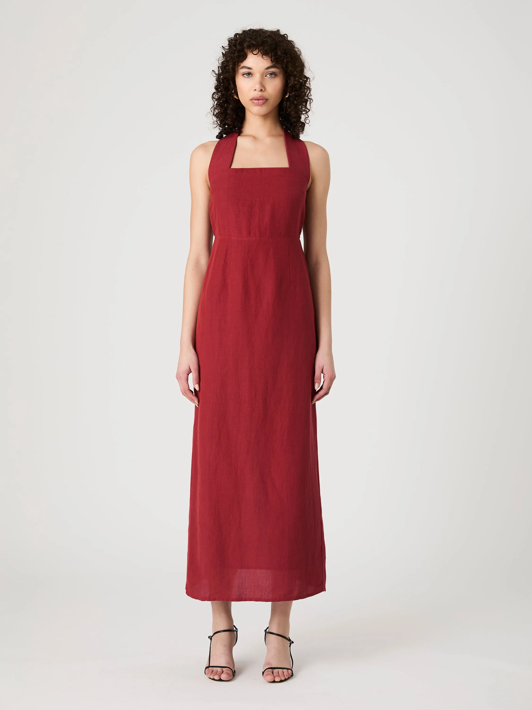 Birdie Linen Halter Dress sold by French Connection product image thumbnail 5