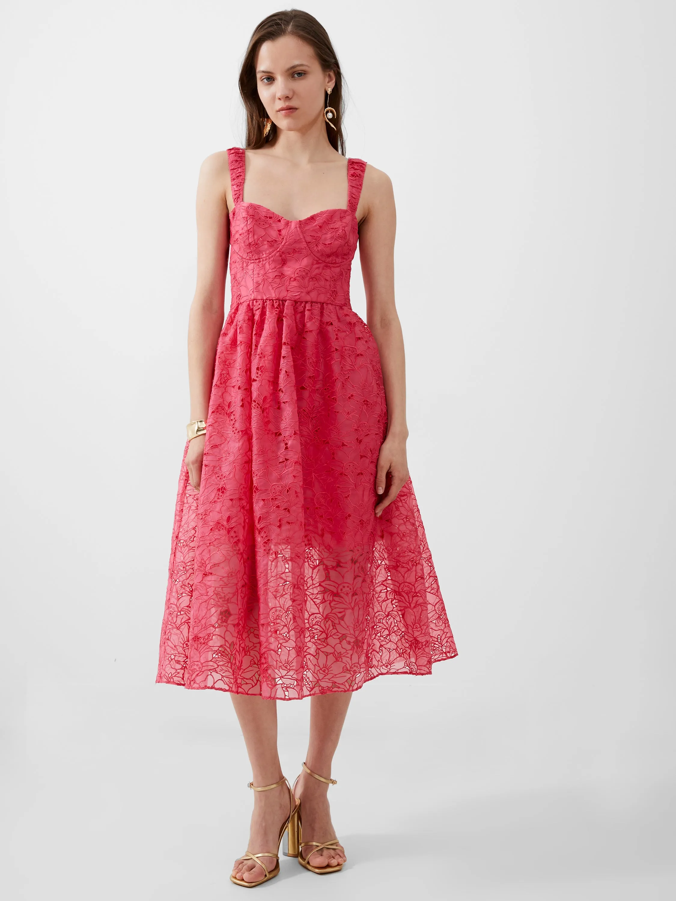 Embroidered Evelyn Lace Strappy Dress sold by French Connection product image thumbnail 4