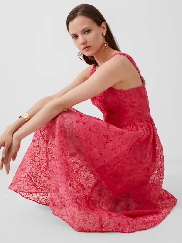 Embroidered Evelyn Lace Strappy Dress sold by French Connection