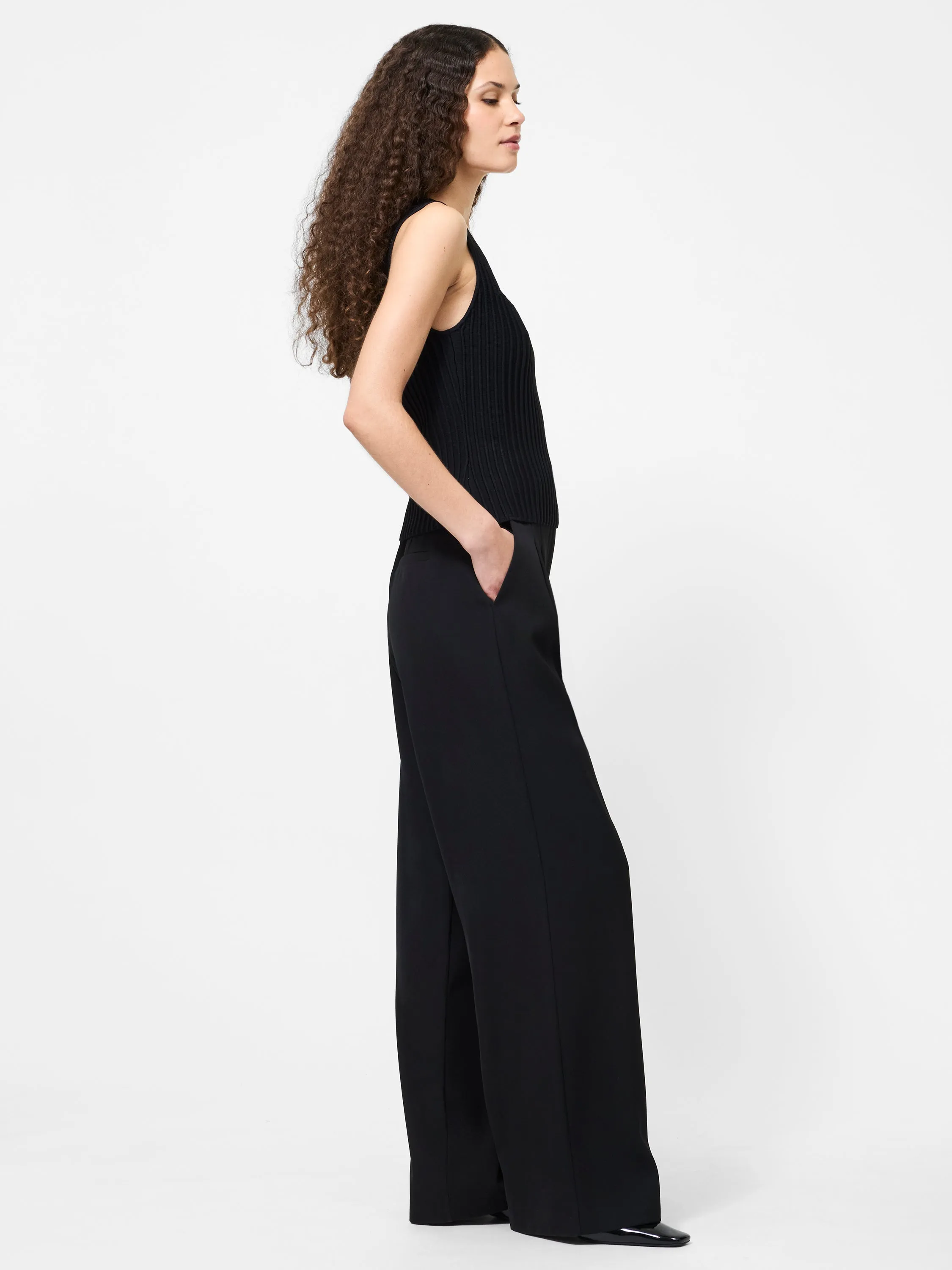 Ottoman Textured Square Neck Top sold by French Connection product image thumbnail 3