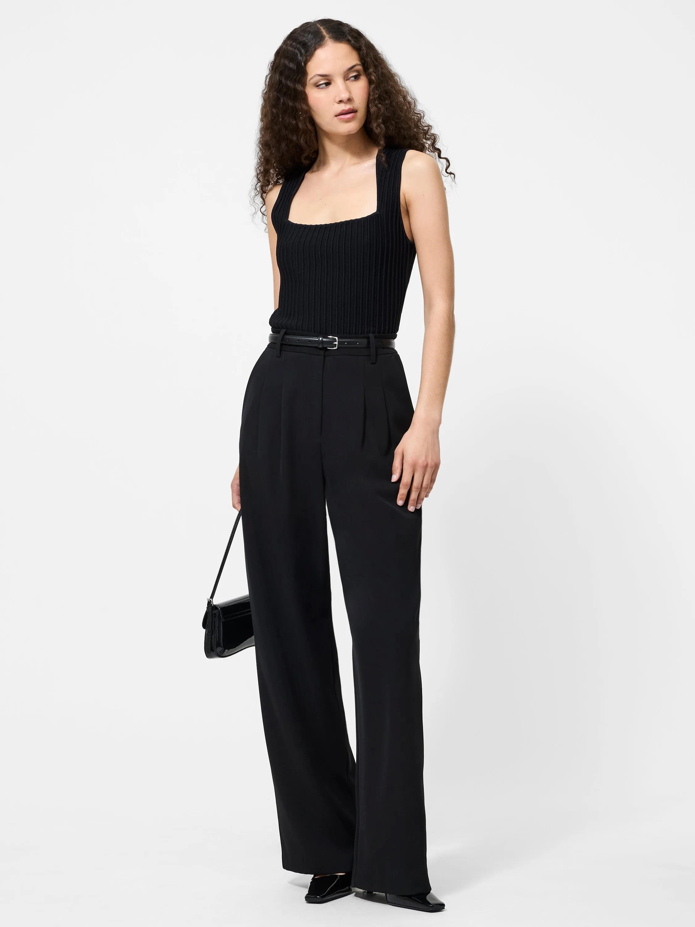 Ottoman Textured Square Neck Top sold by French Connection product image thumbnail 5