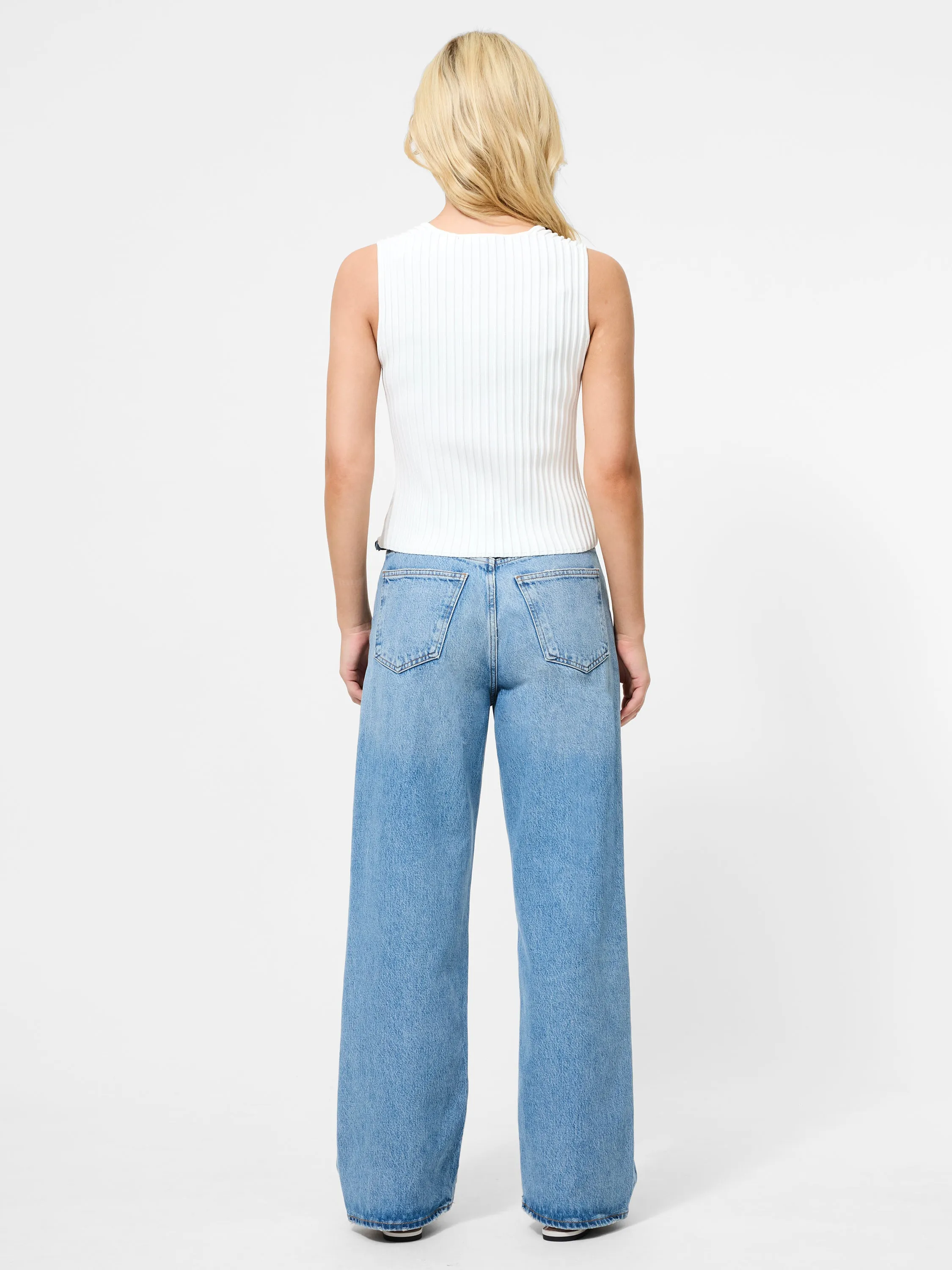 Ottoman Textured Square Neck Top sold by French Connection product image thumbnail 3