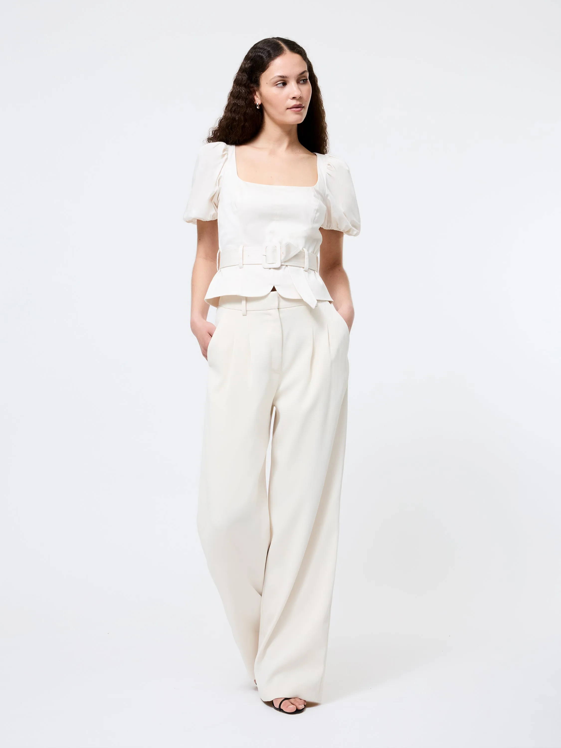 Sateen Puff Sleeve Top sold by French Connection product image thumbnail 2