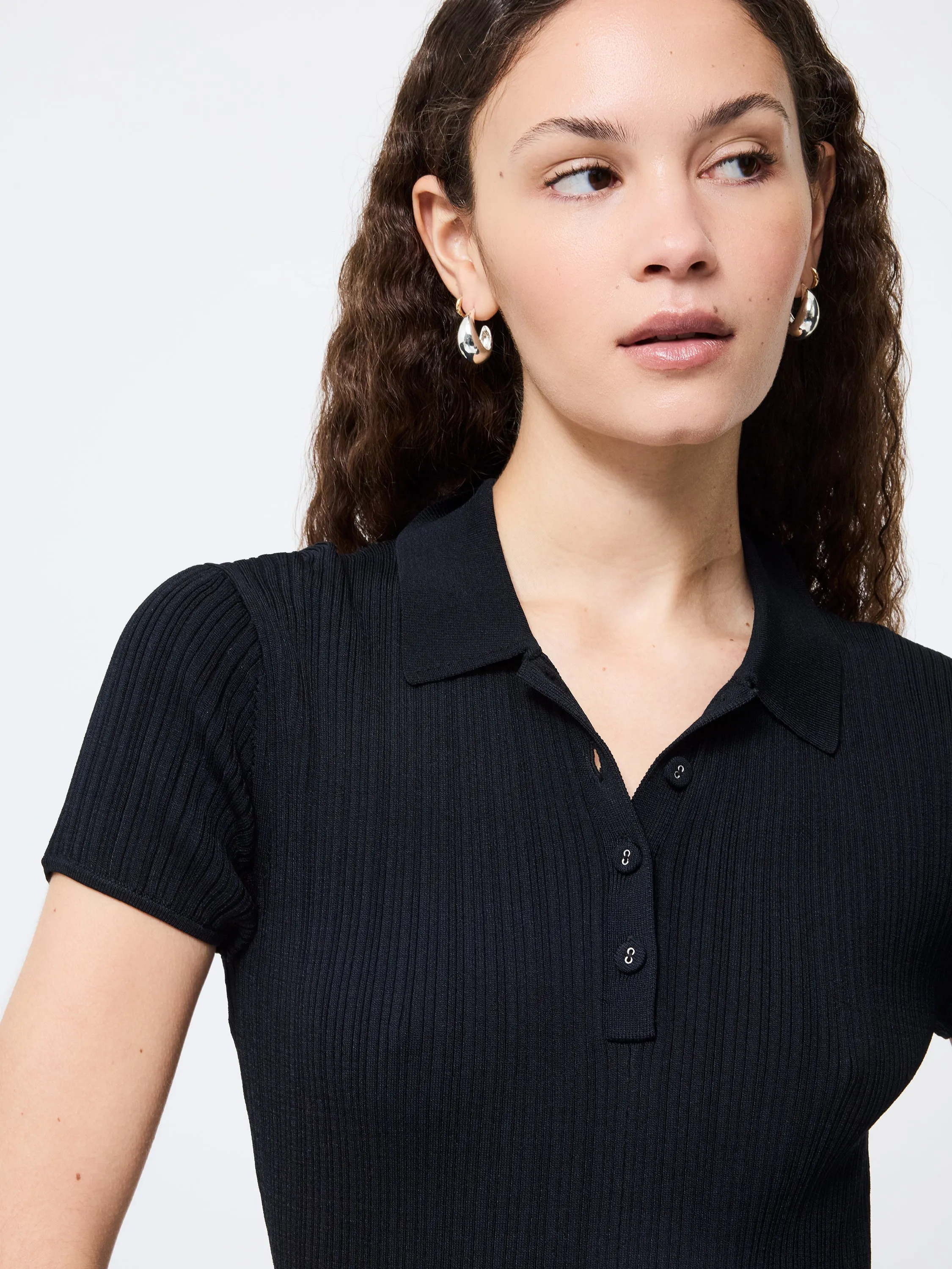 Crinkle Knit Short Sleeve Mini Dress sold by French Connection product image thumbnail 2