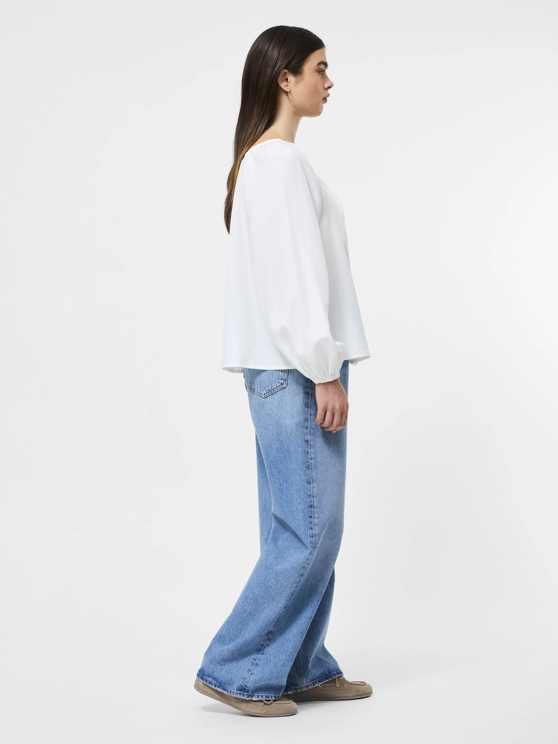 Tencel Balloon Sleeve Shirt sold by French Connection product image thumbnail 4