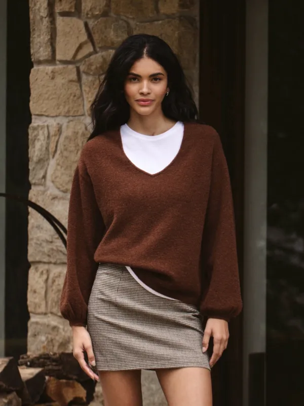 Vhari Knit V-Neck Pullover sold by French Connection