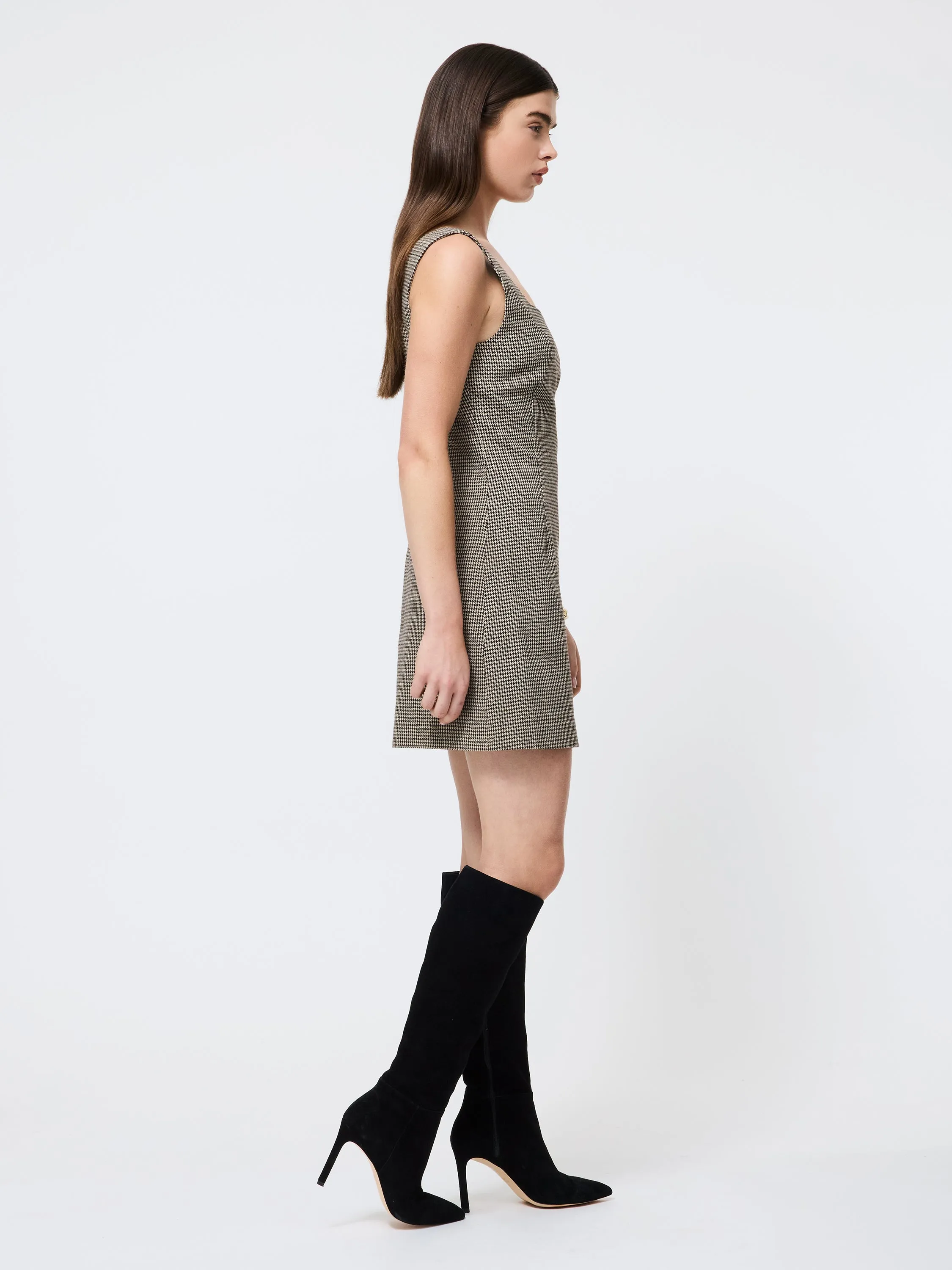 Houndstooth Wool Mini Dress sold by French Connection product image thumbnail 4