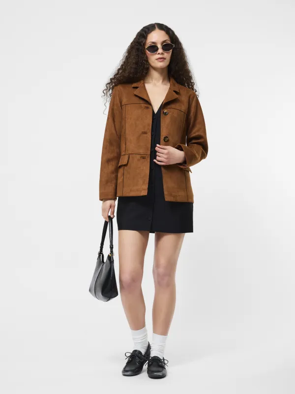 Laney Faux Suede Jacket sold by French Connection