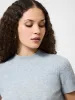 Vhari Mock Neck Short Sleeve Top sold by French Connection