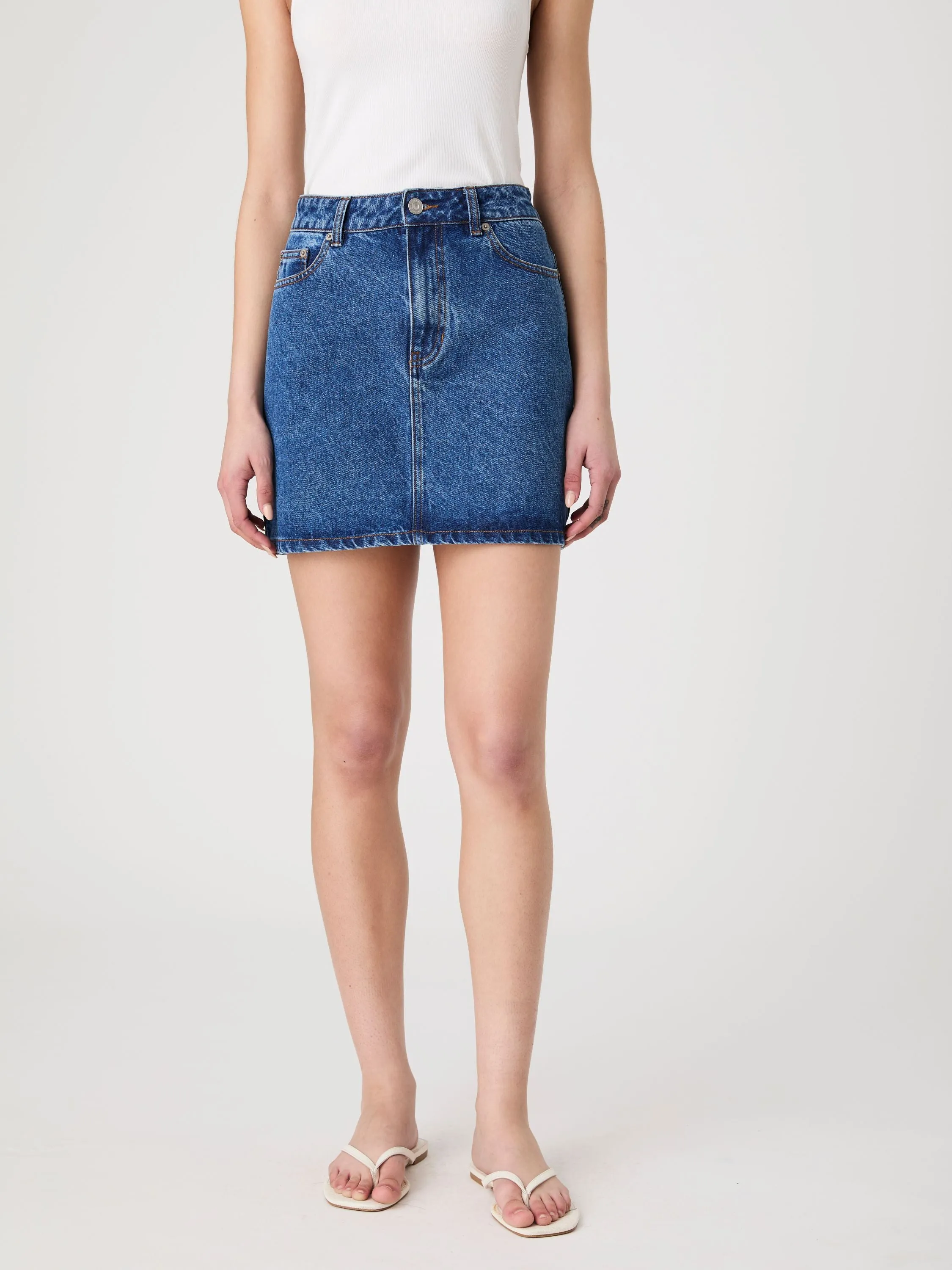 Dallas Denim Mini Skirt sold by French Connection product image thumbnail 3