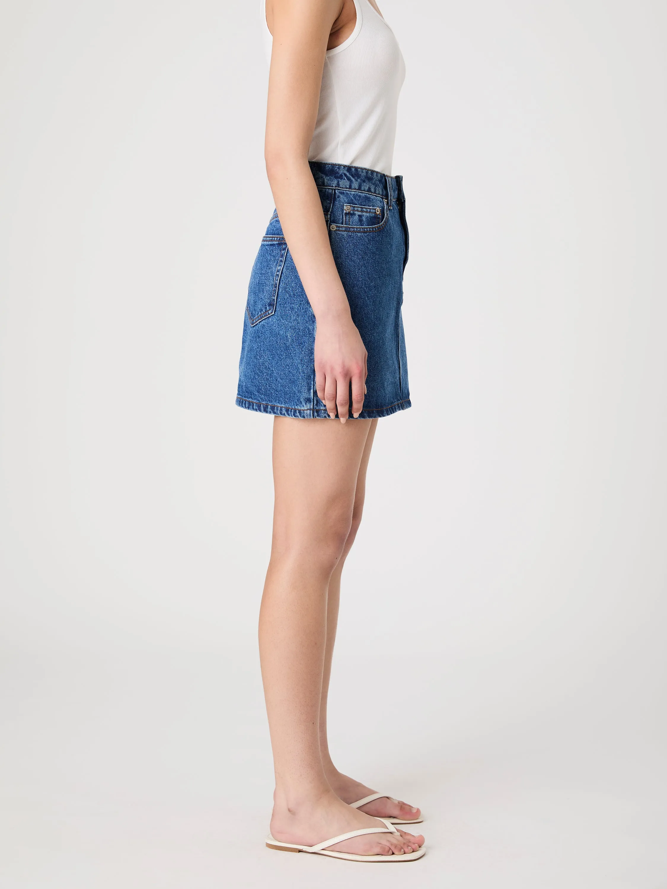 Dallas Denim Mini Skirt sold by French Connection product image thumbnail 4