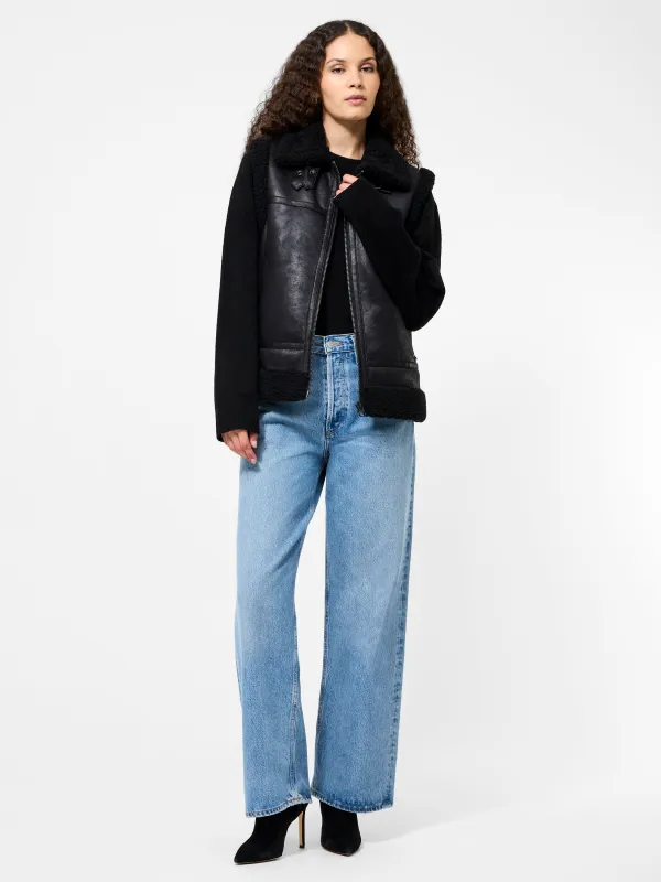 Camry Faux Suede Sleeveless Vest made by French Connection