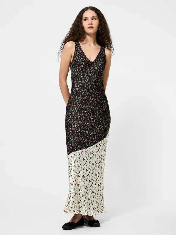 Julia Ditsy Bloom Colorblock Slip Dress made by French Connection