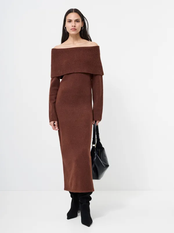 Emilia Knit Off Shoulder Dress sold by French Connection