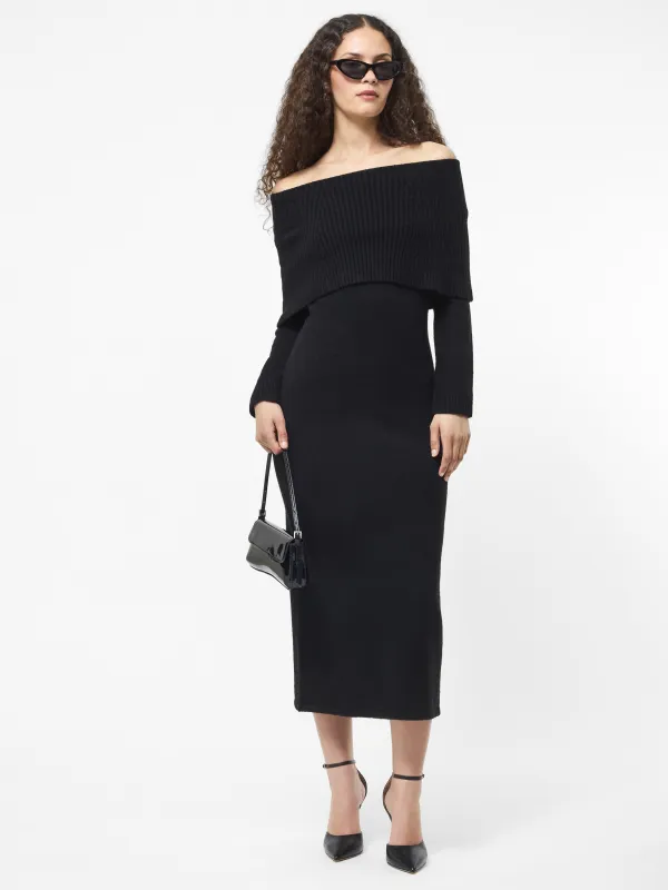 Emilia Knit Off Shoulder Dress sold by French Connection