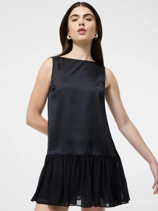 Marina Silky Drop Waist Mini Dress sold by French Connection