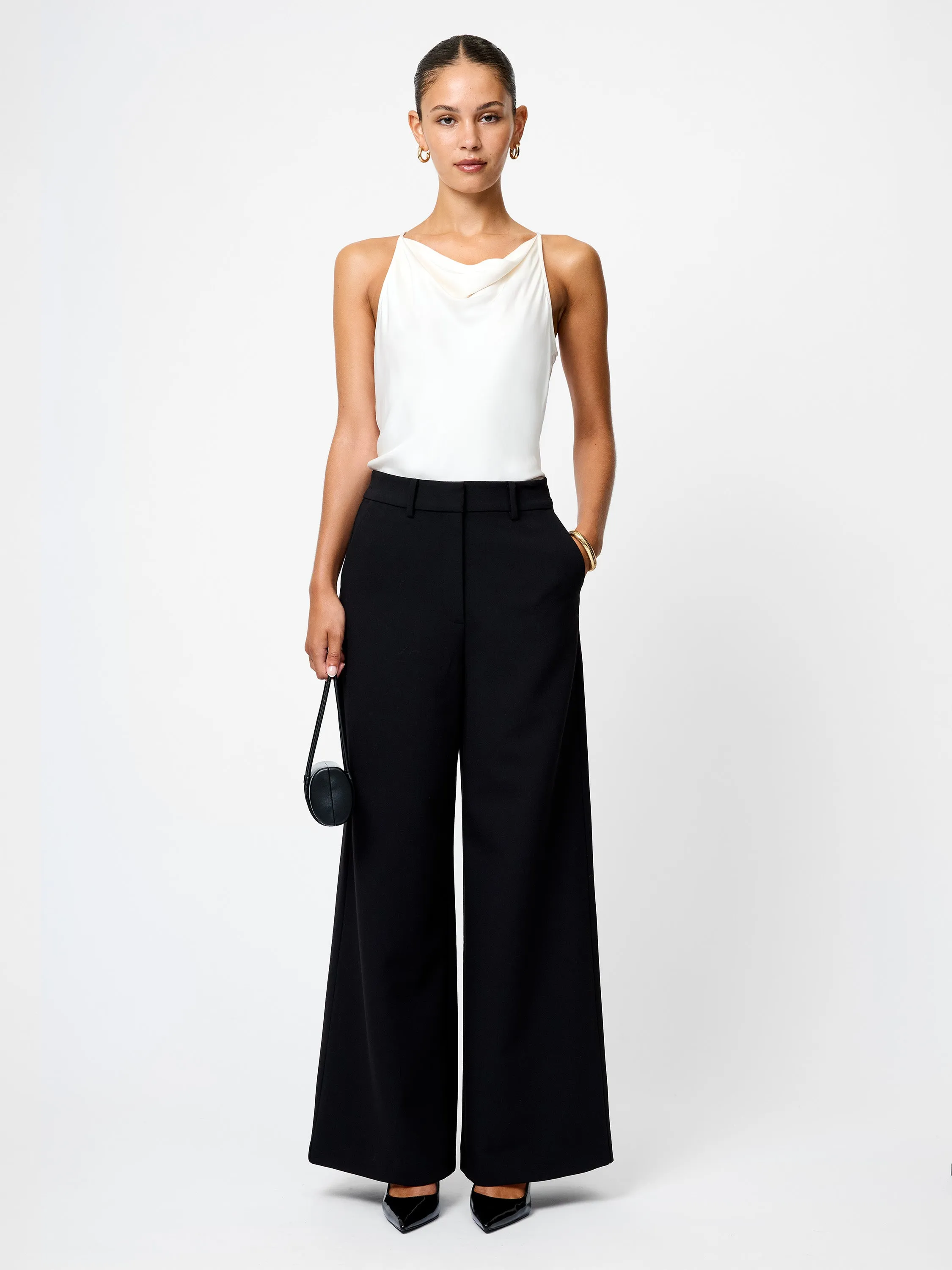 Azra Twill Wide Leg Pants sold by French Connection