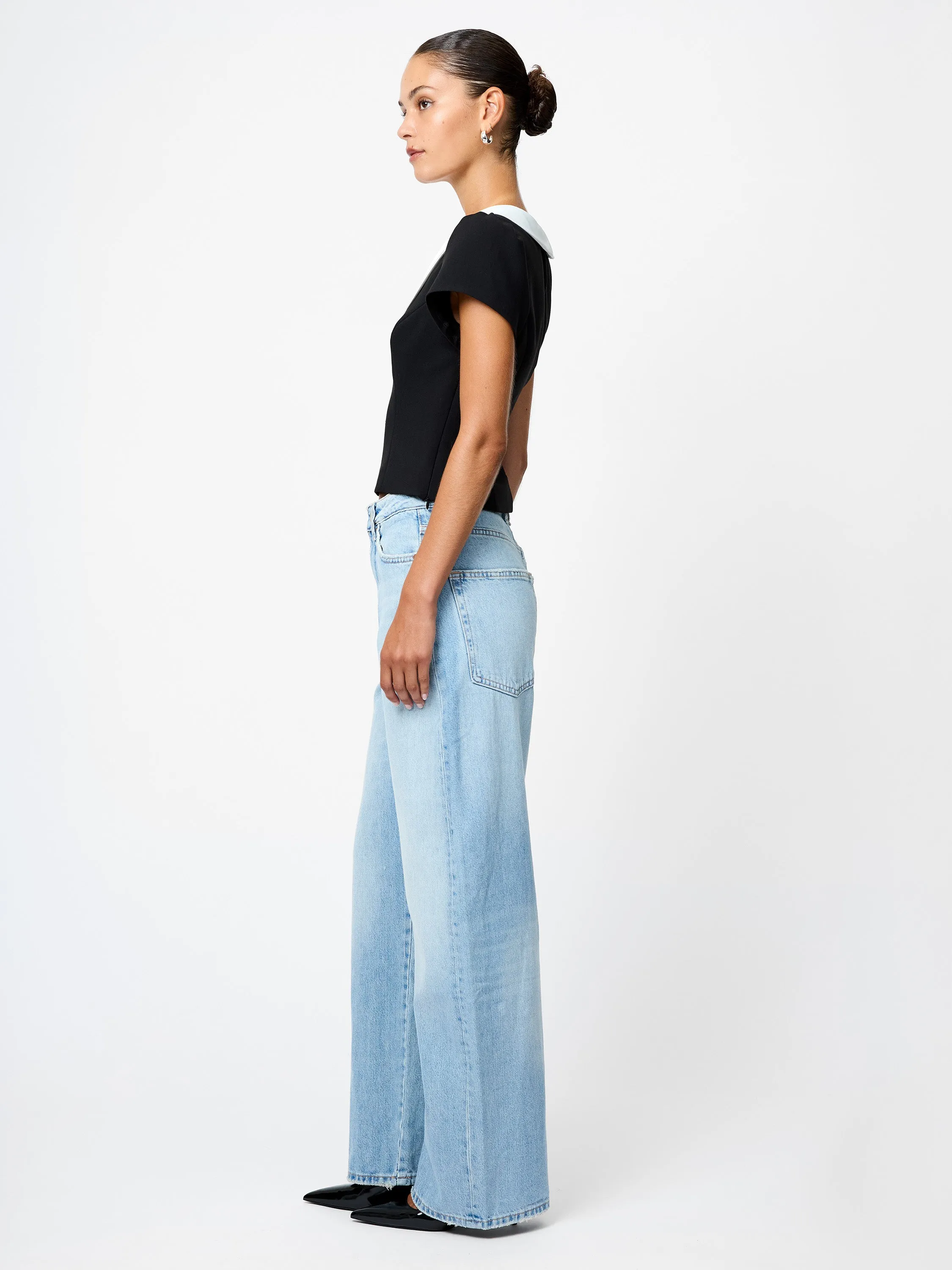 Azra Oversized Collar Top sold by French Connection product image thumbnail 4