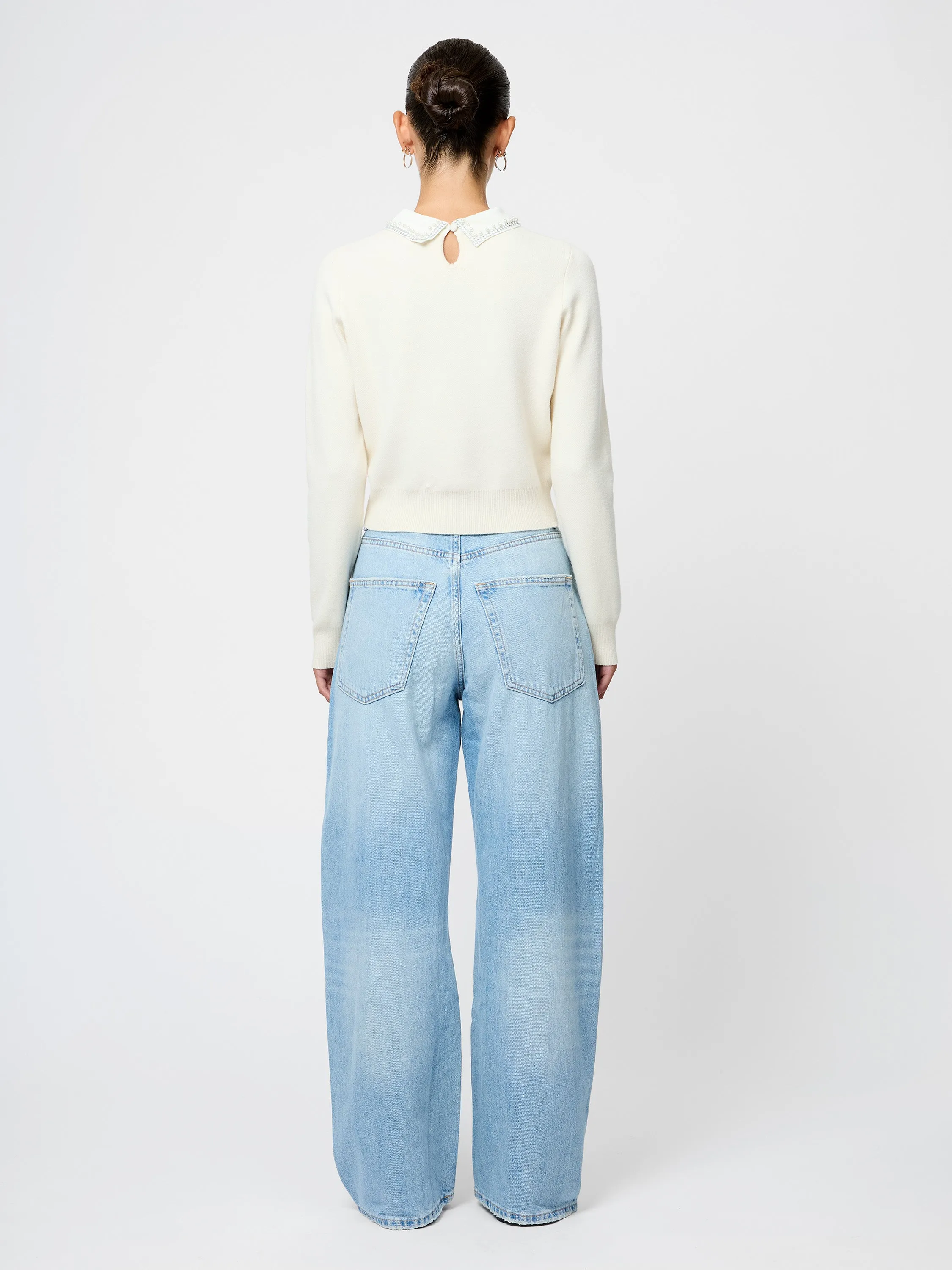 Avea Knit Embellished Collar Sweater sold by French Connection product image thumbnail 5