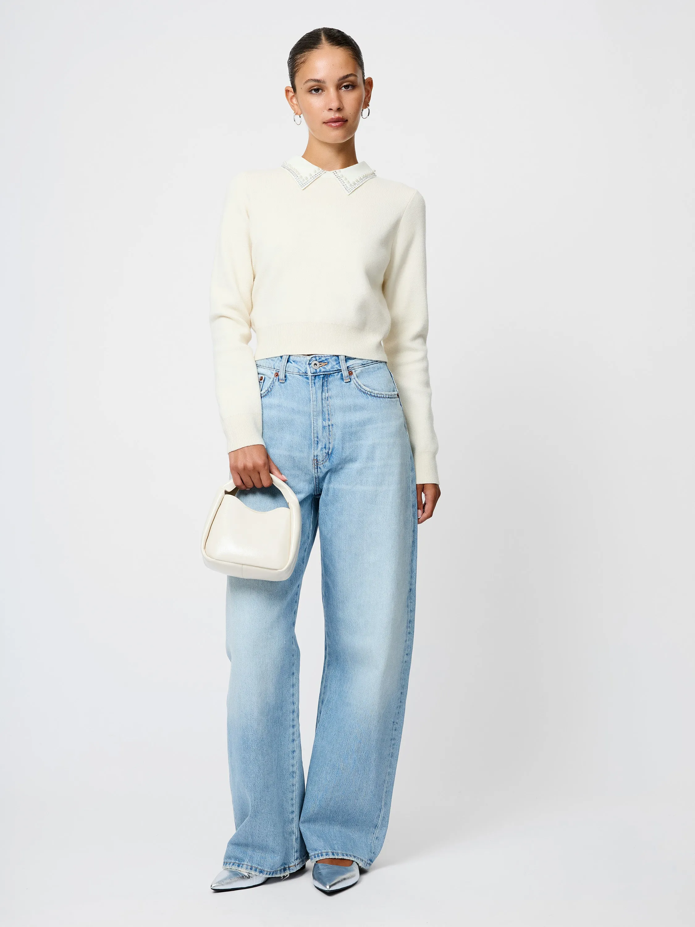 Avea Knit Embellished Collar Sweater sold by French Connection product image thumbnail 2