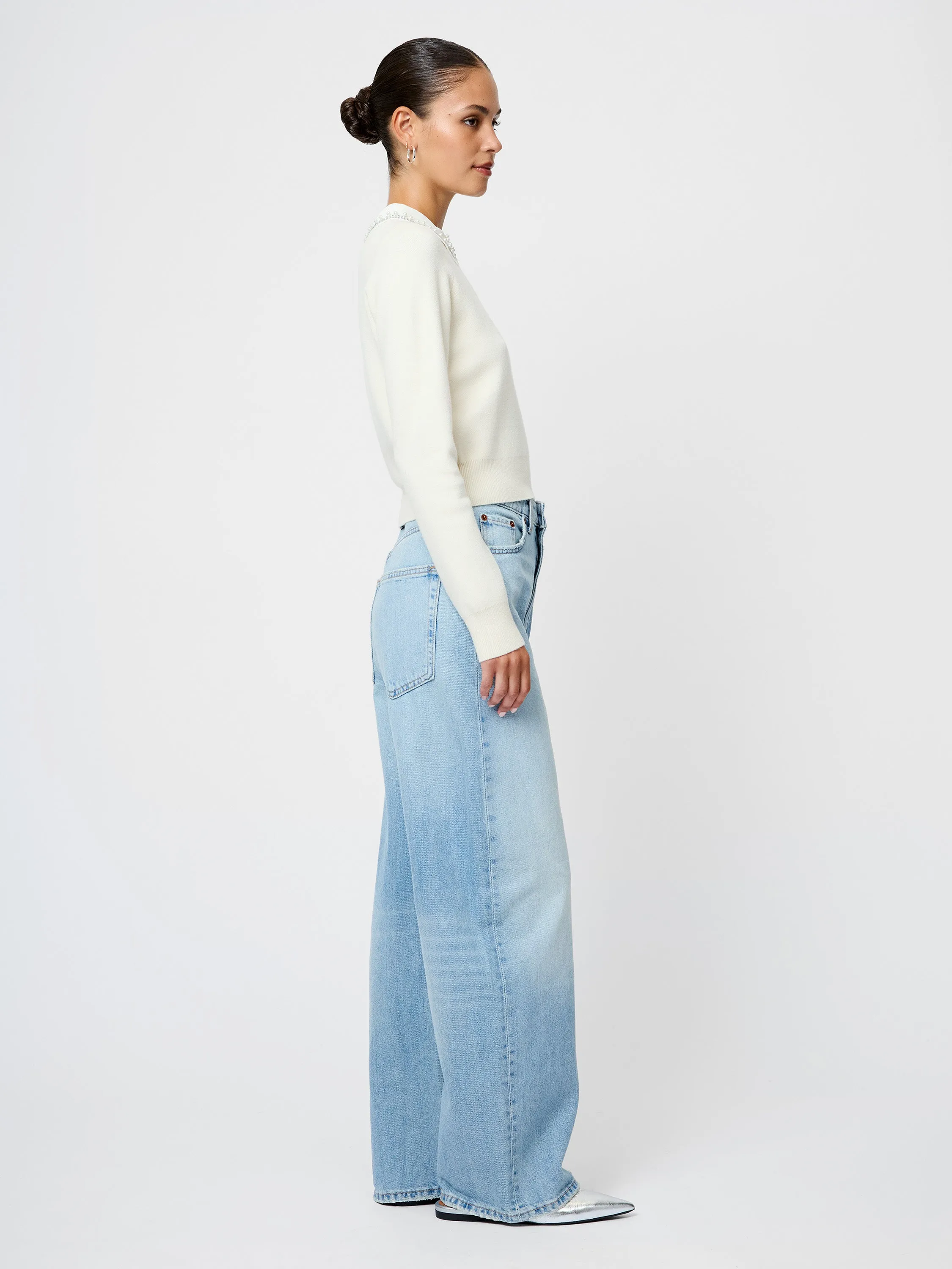 Avea Knit Embellished Collar Sweater sold by French Connection product image thumbnail 4