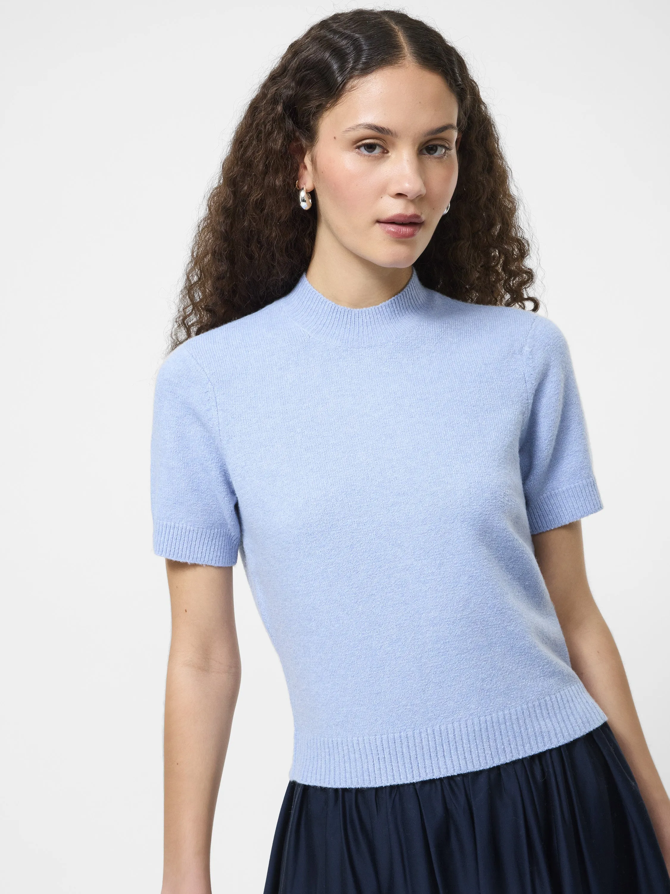 Vhari Mock Neck Short Sleeve Sweater sold by French Connection