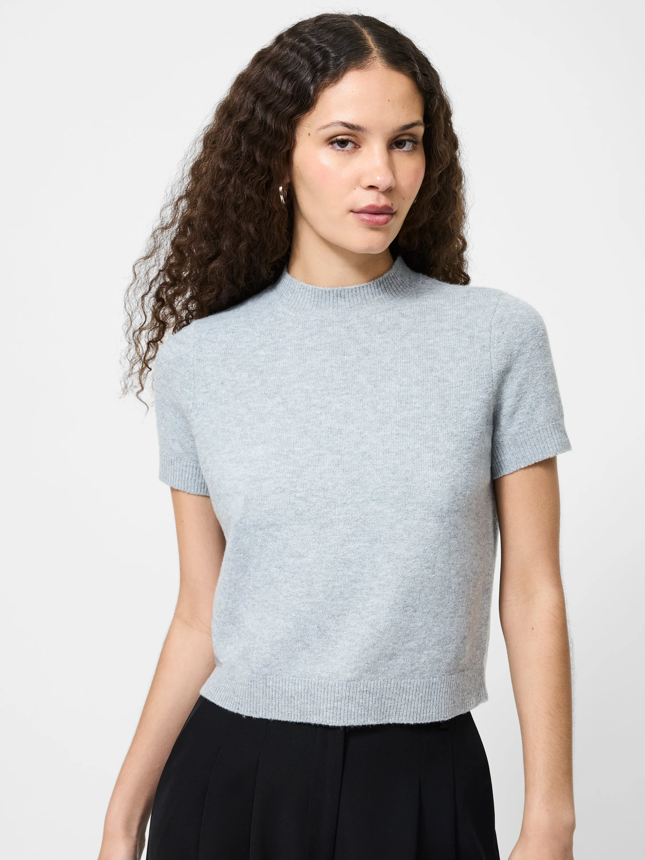 Vhari Mock Neck Short Sleeve Sweater sold by French Connection