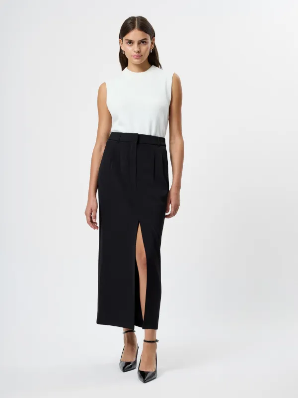 Harry Suiting Slit Midi Skirt sold by French Connection