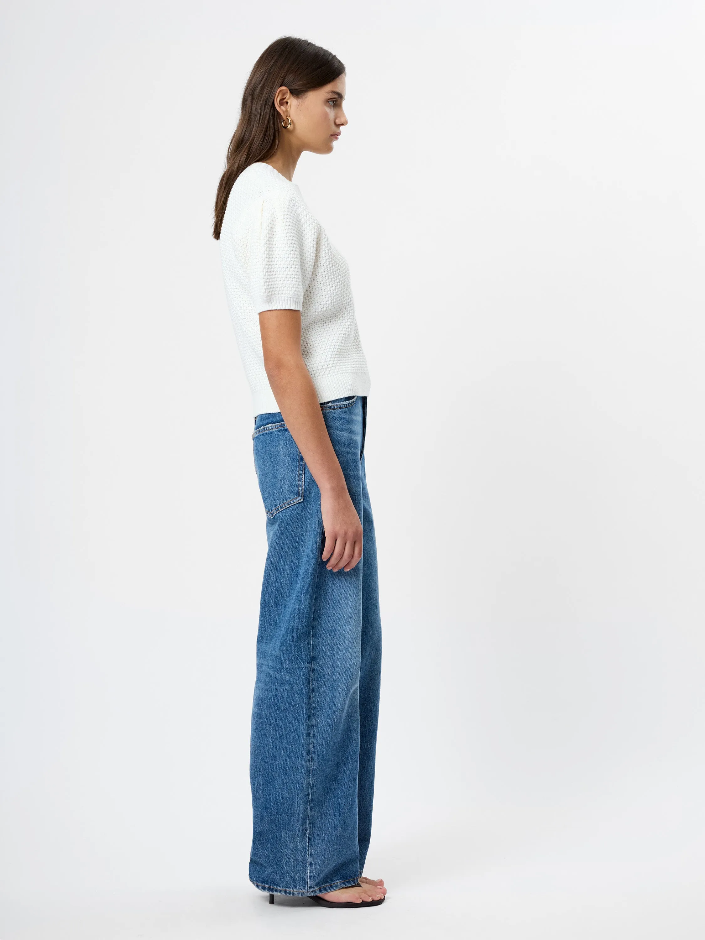 Remy Cotton Blend V-Neck Top sold by French Connection product image thumbnail 4