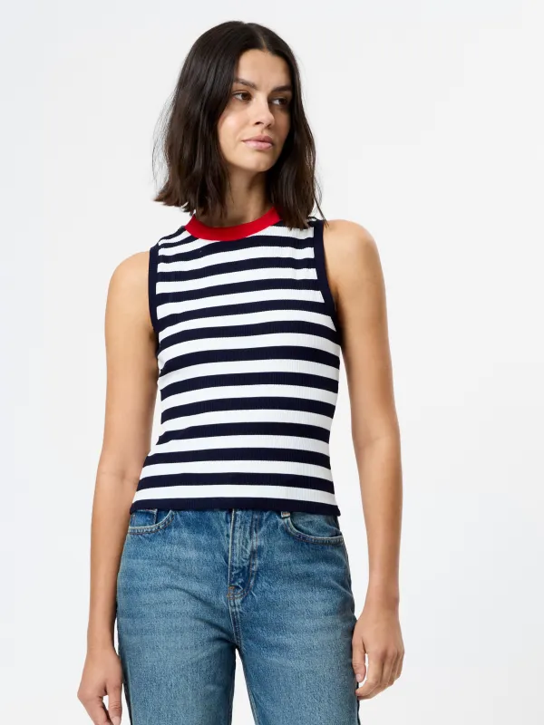 Esmae Rib Knit Sleeveless Top made by French Connection